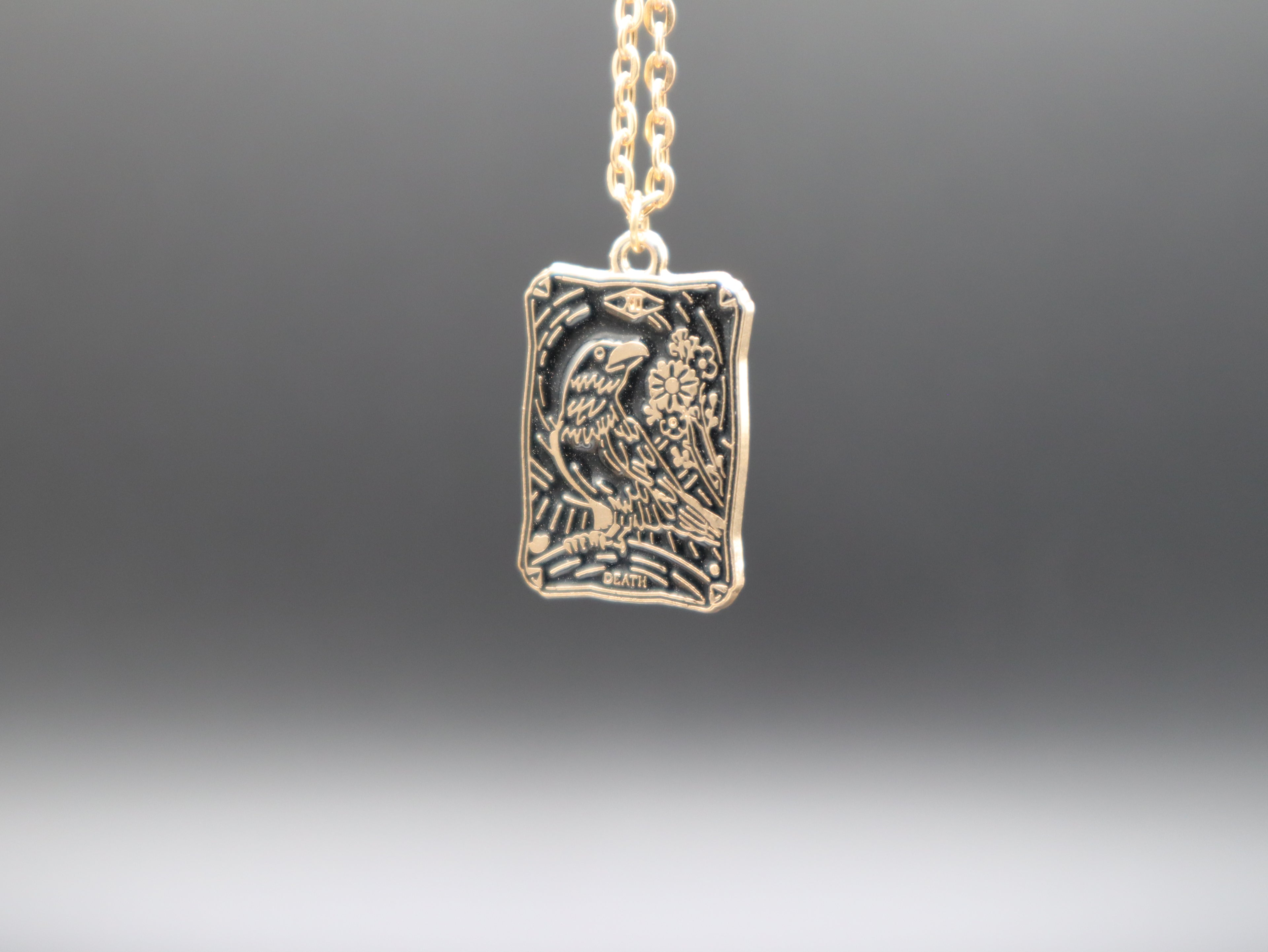 Tarot Card Necklace (Gold)