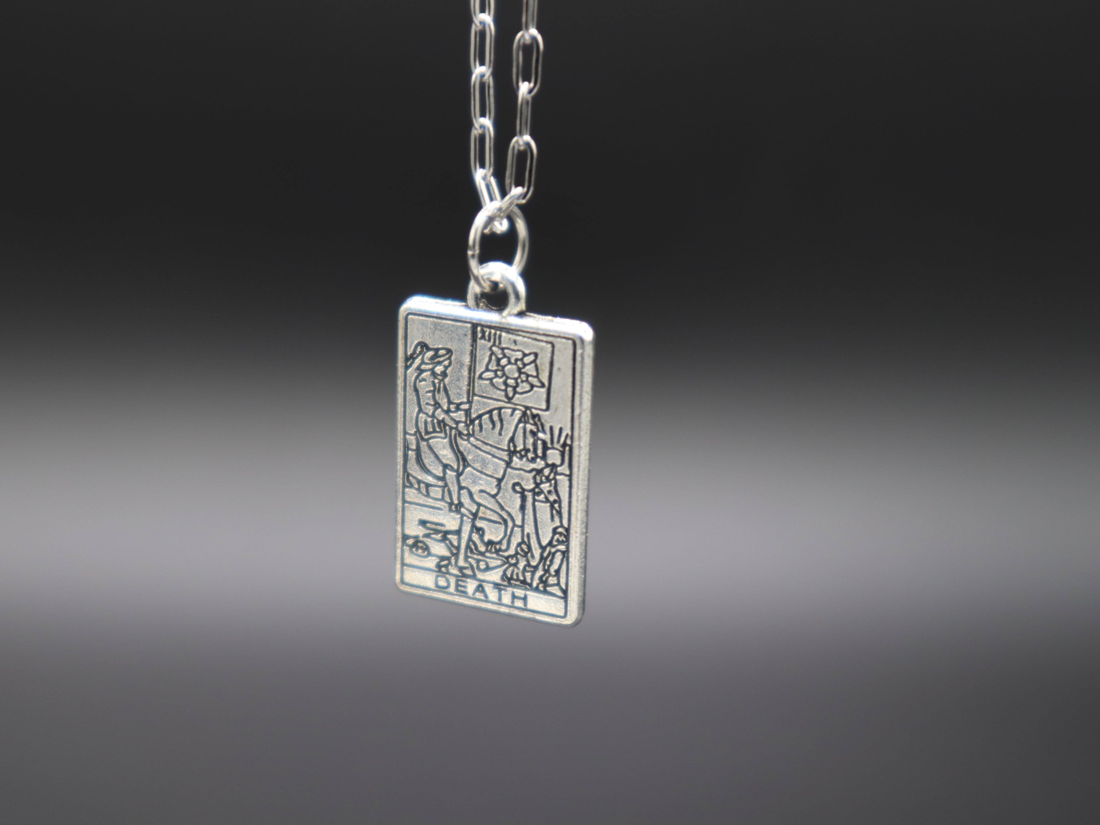 Tarot Card Necklace (Silver)