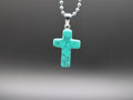 Cross Stone/Crystal Pendant Necklace