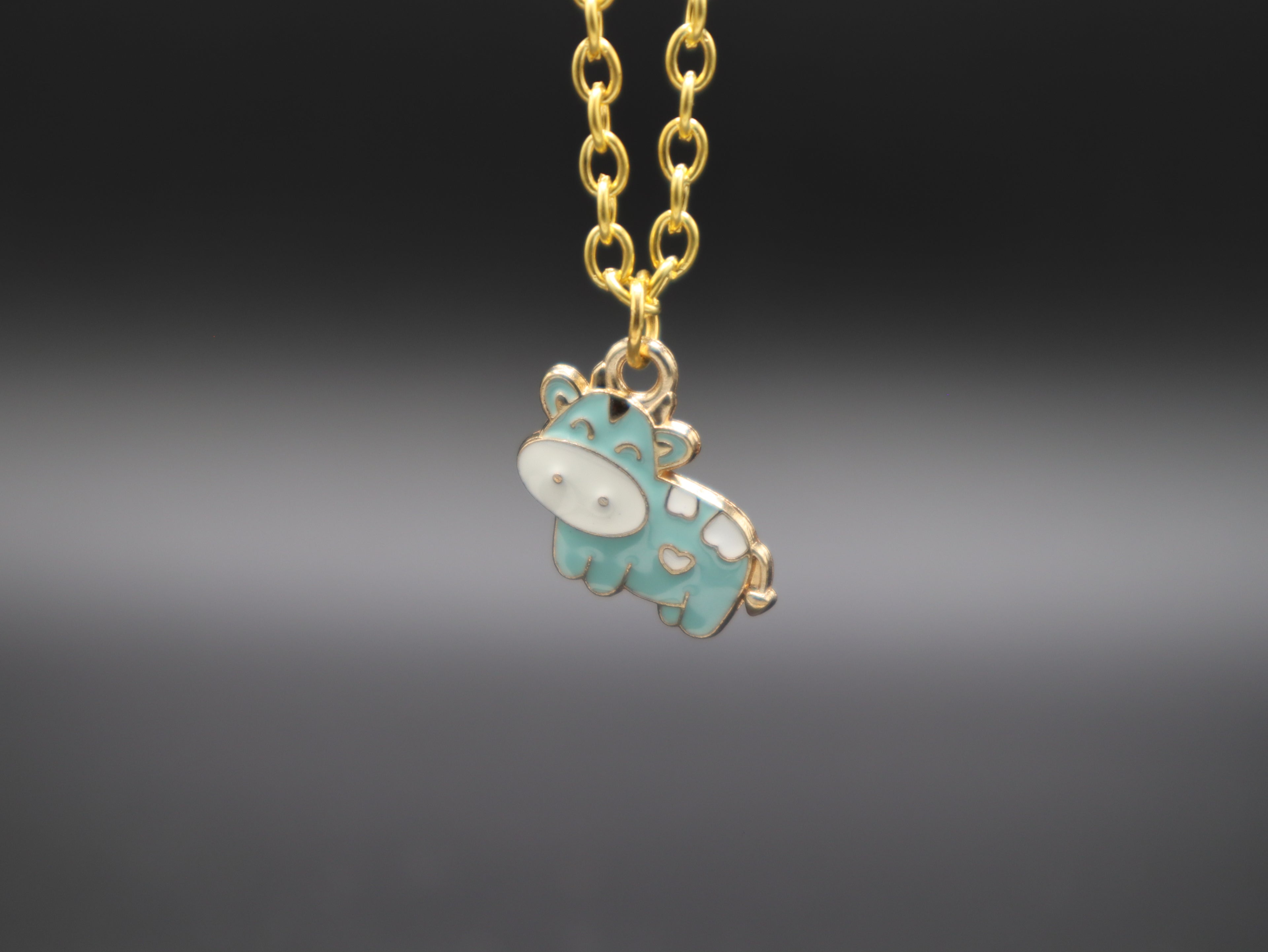 Happy Cow Pendant Necklace