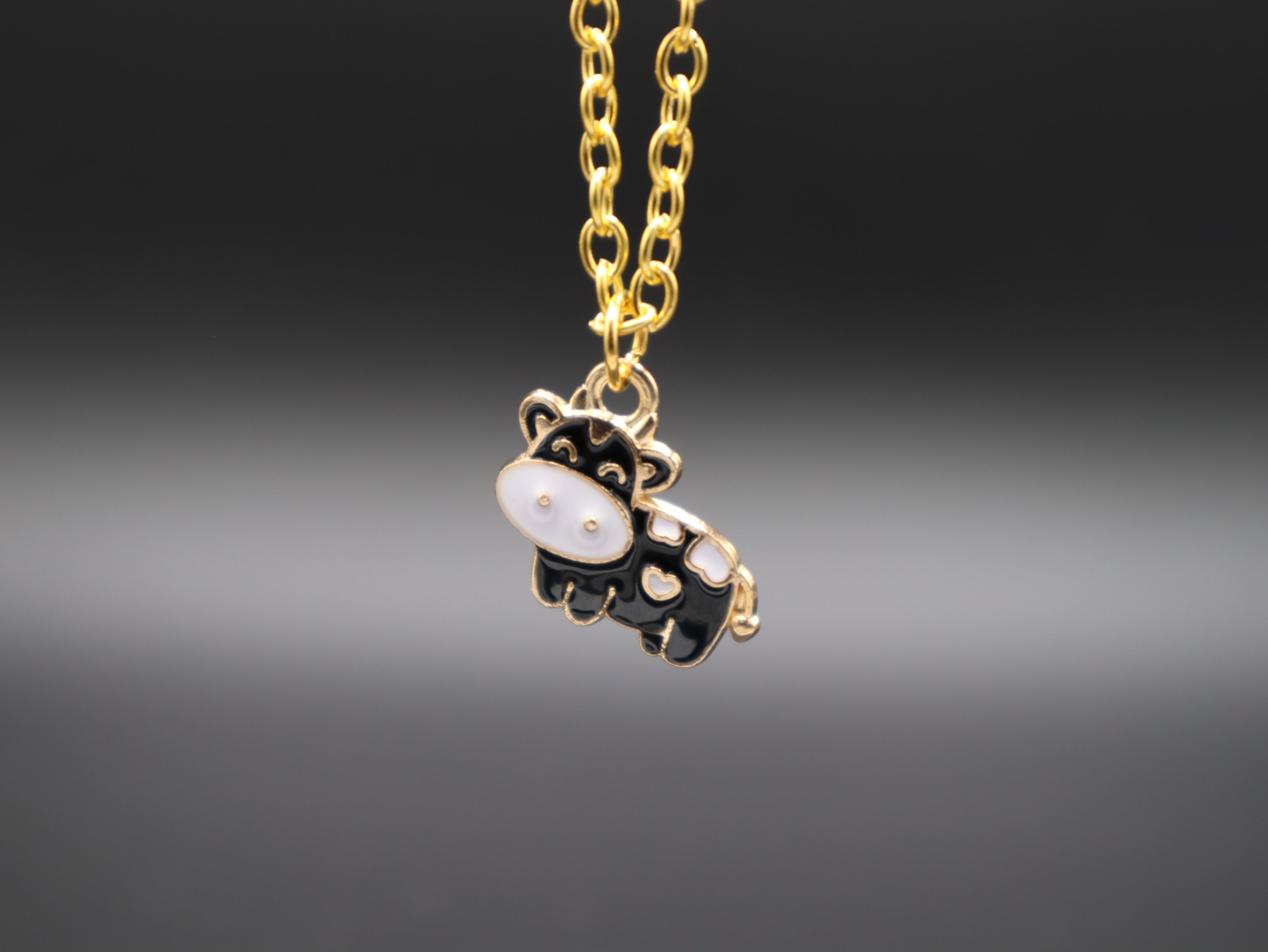 Happy Cow Pendant Necklace