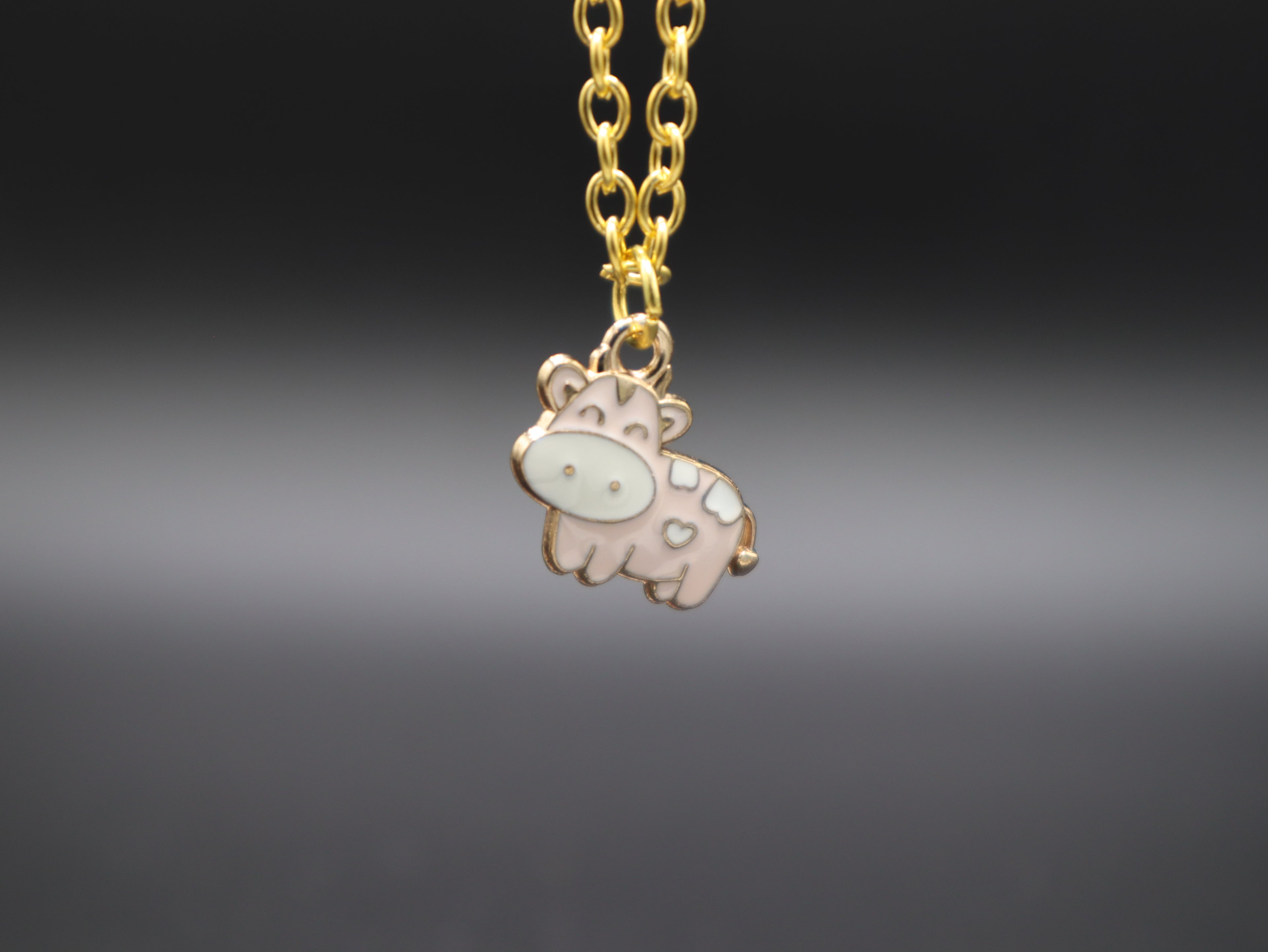 Happy Cow Pendant Necklace