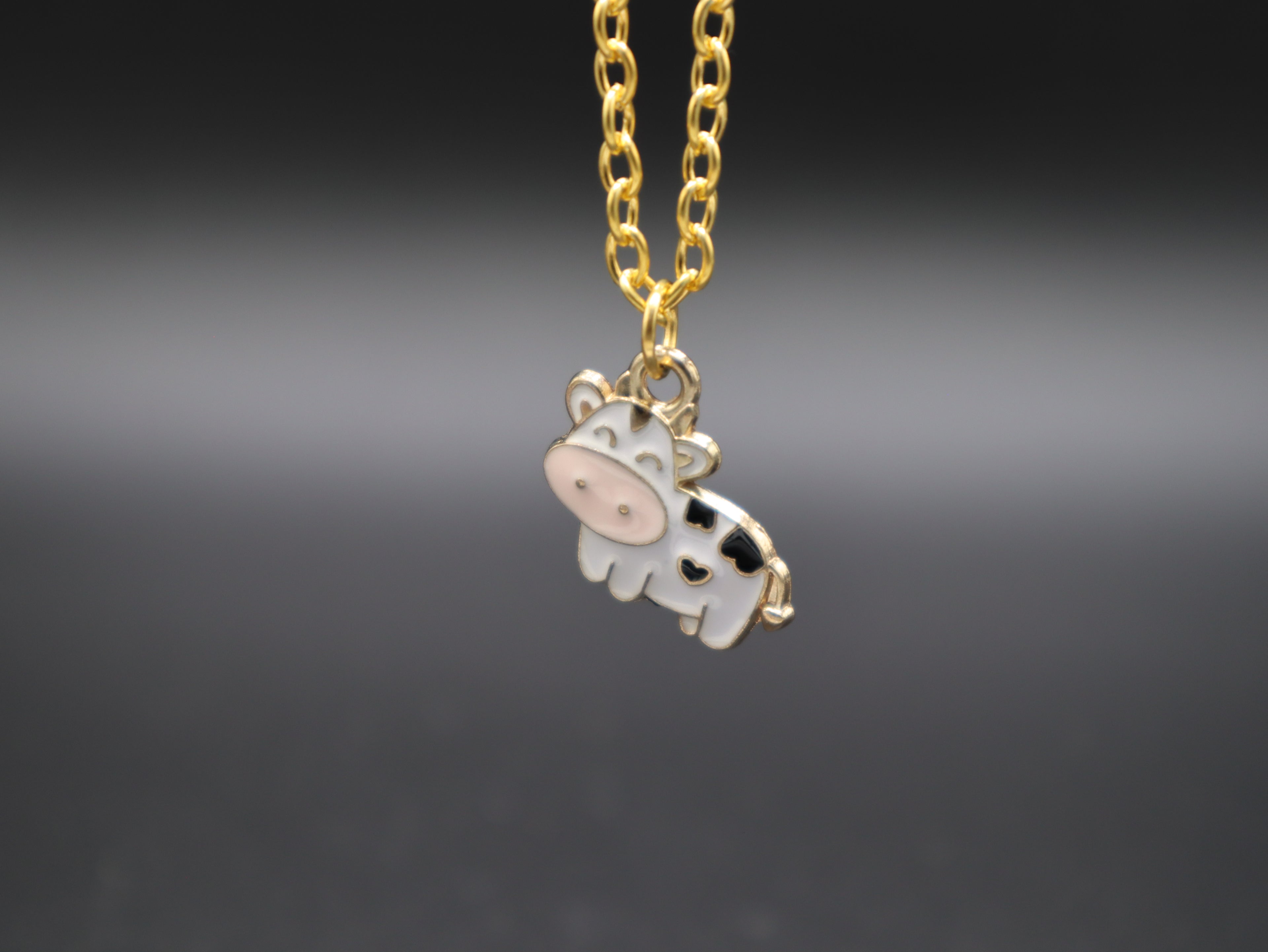 Happy Cow Pendant Necklace