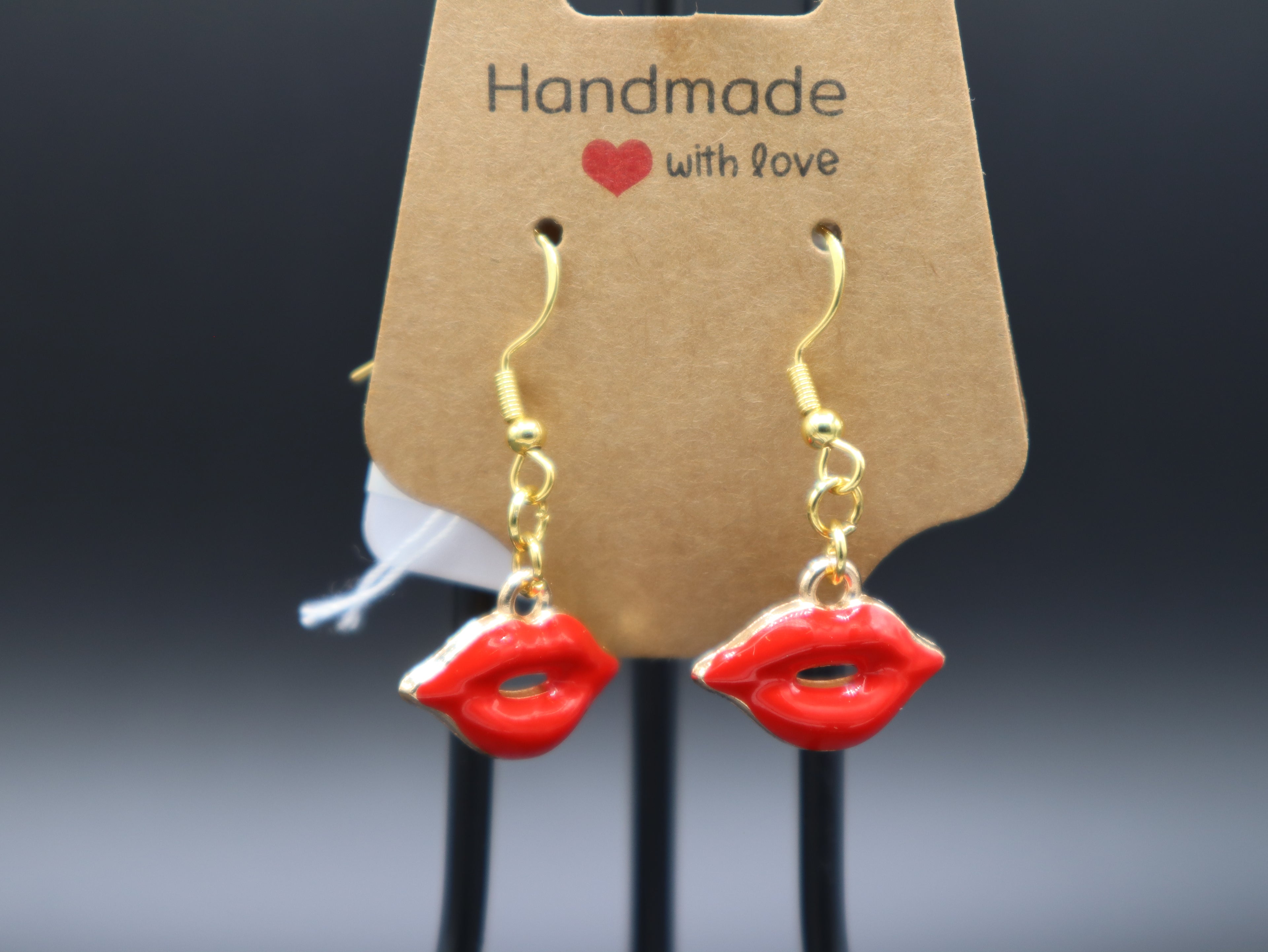 Lip and Biting Lip Earrings (Hypo-Allergenic)