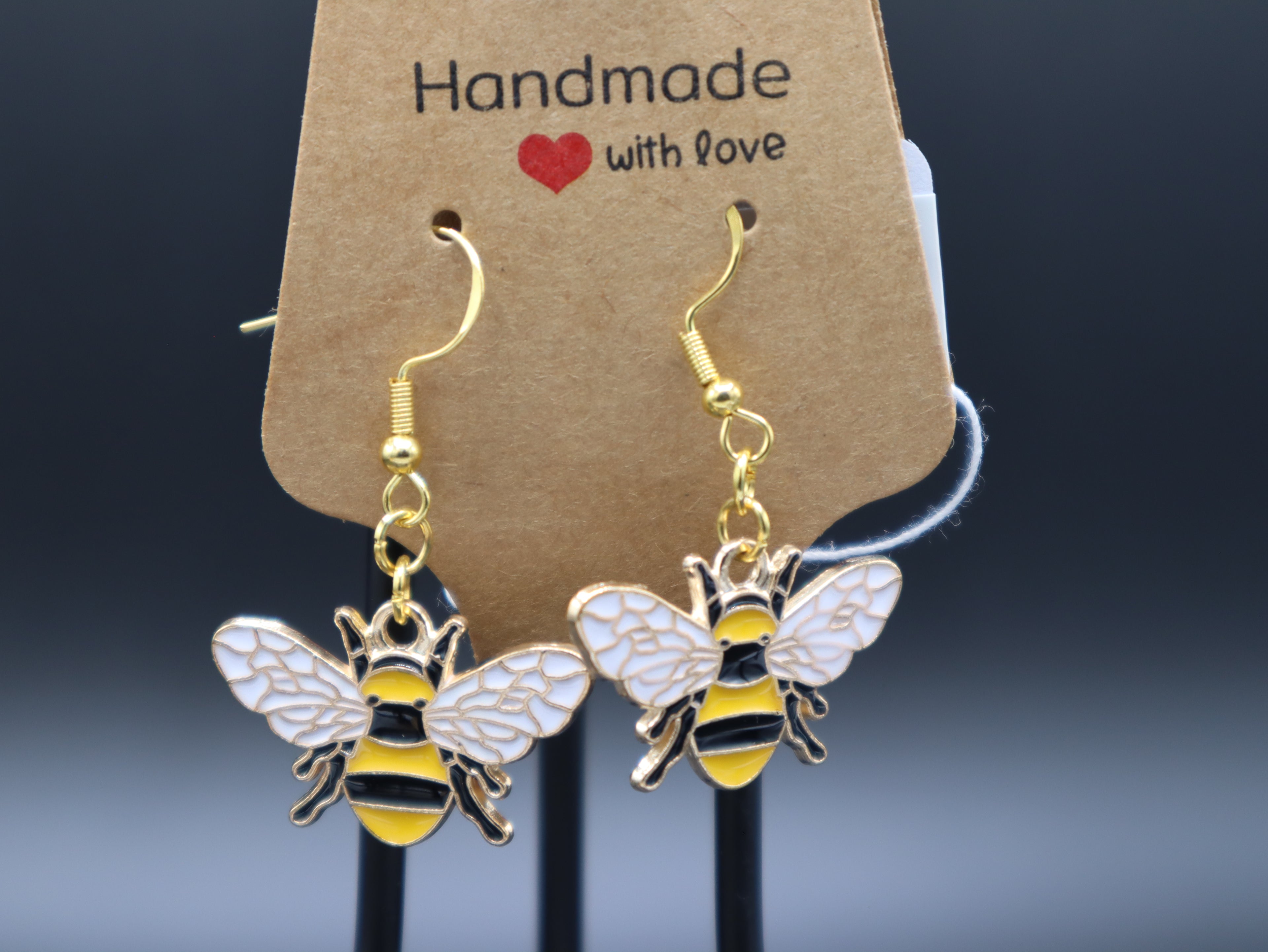 Bumble Bee Earrings (Hypo-Allergenic)