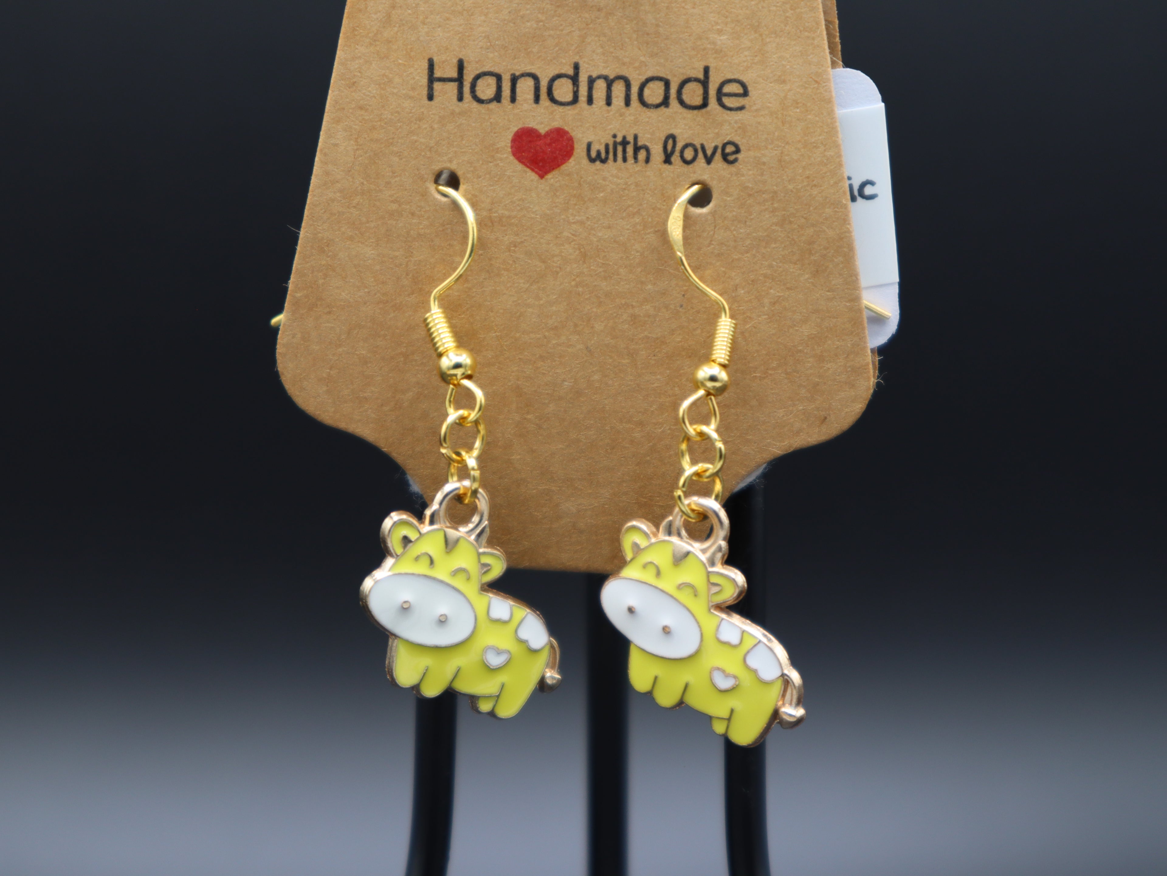 Happy Cow Earrings (Hypo-Alllergenic)