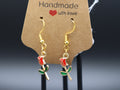 Rose with Stem Earrings (Hypo-Allergenic)