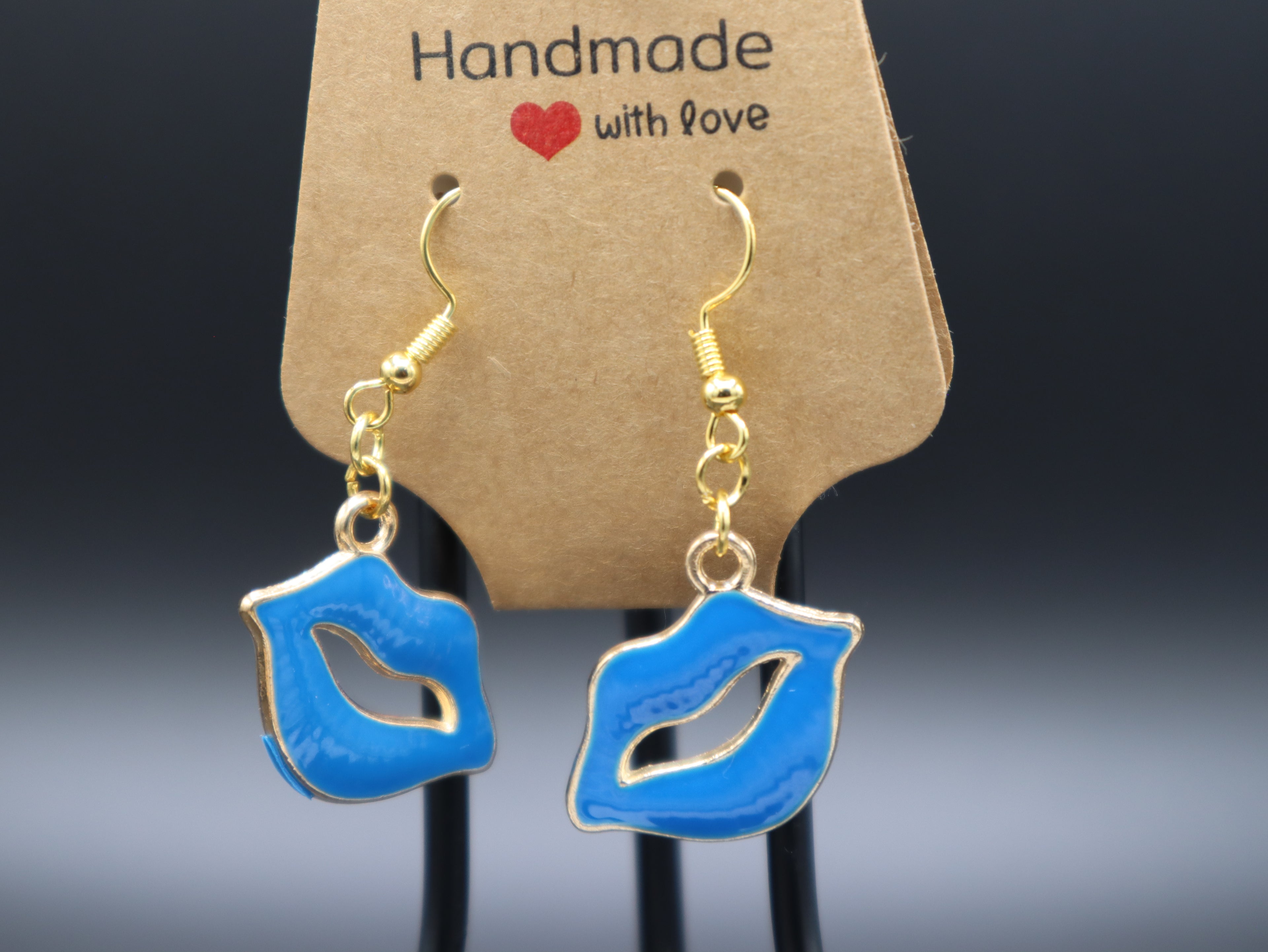 Lip and Biting Lip Earrings (Hypo-Allergenic)