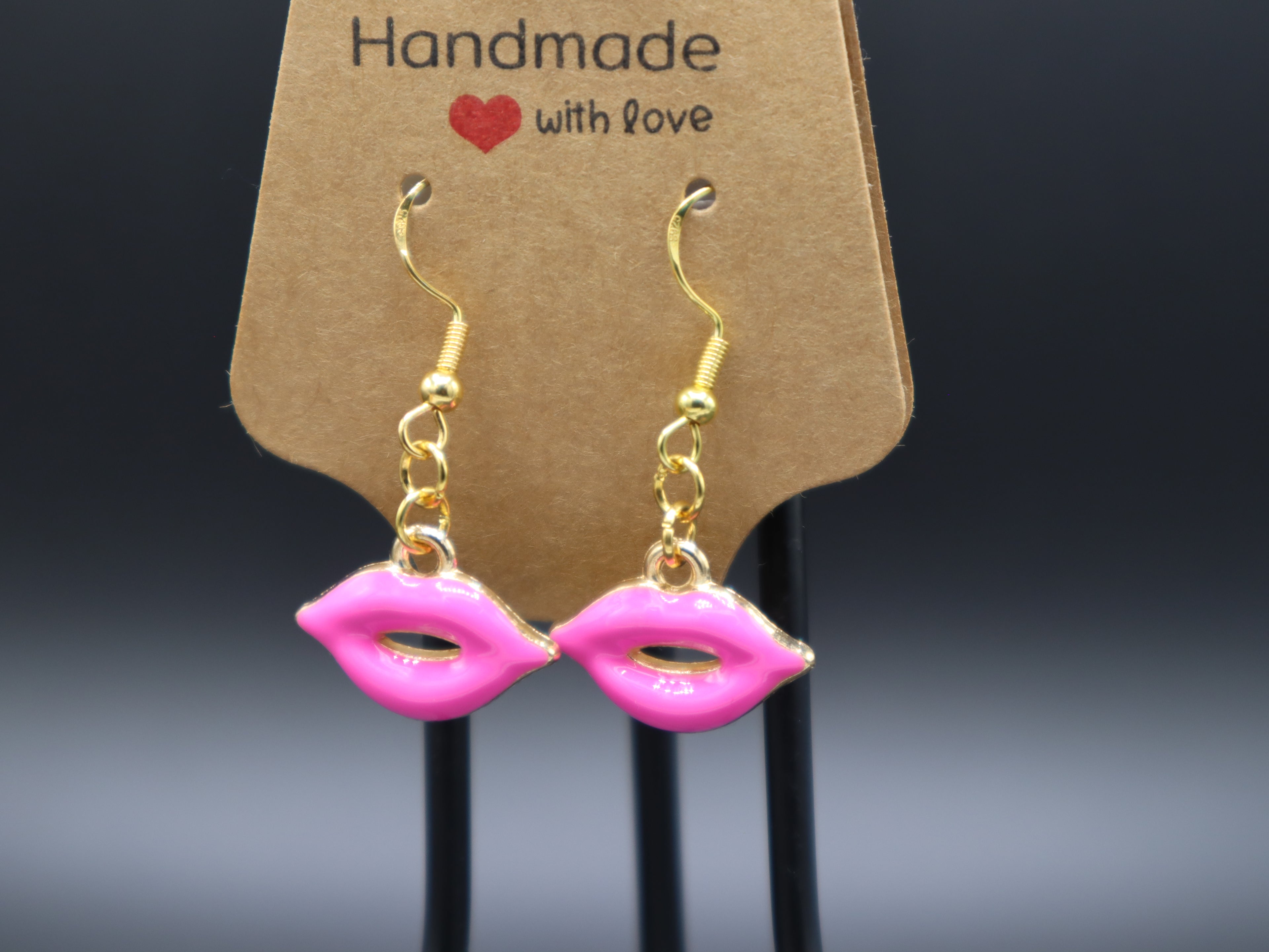 Lip and Biting Lip Earrings (Hypo-Allergenic)