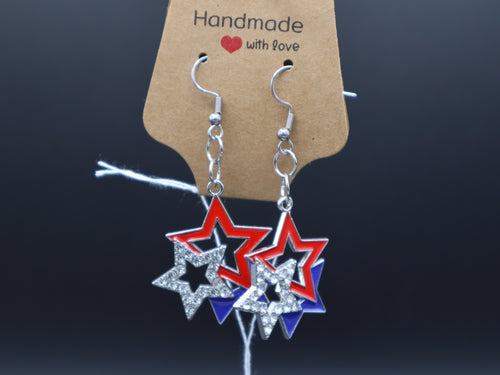Americana Earrings (Hypo-Allergenic)