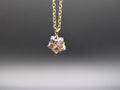 Wire Wrapped Star Pendant Glass Star Necklace