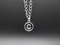 Personalized Initial Letter Pendant Necklaces (Silver)