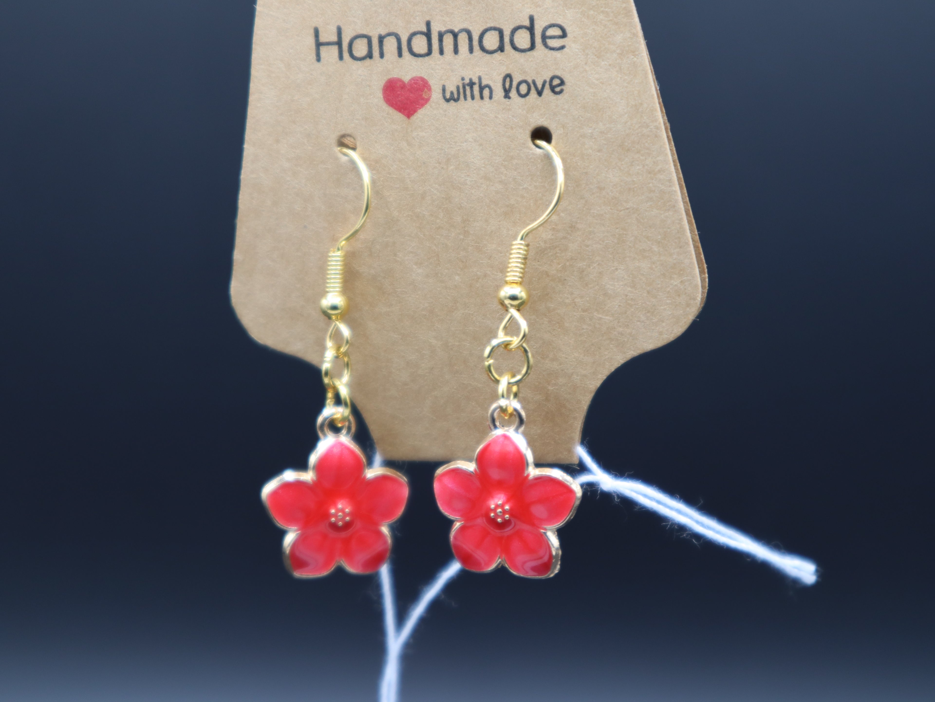 Plumeria Flower Earrings (Hypo-Allergenic)