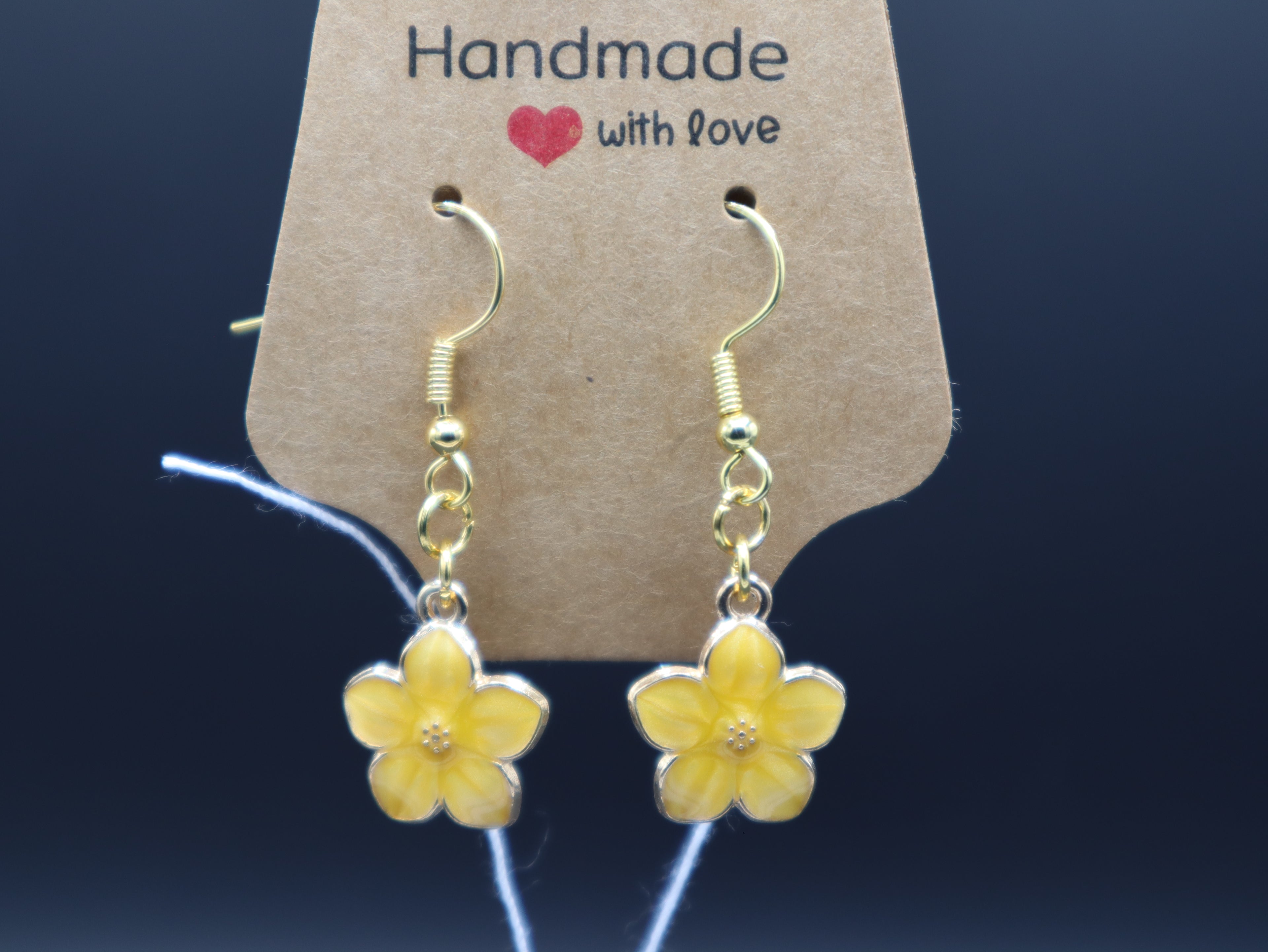 Plumeria Flower Earrings (Hypo-Allergenic)