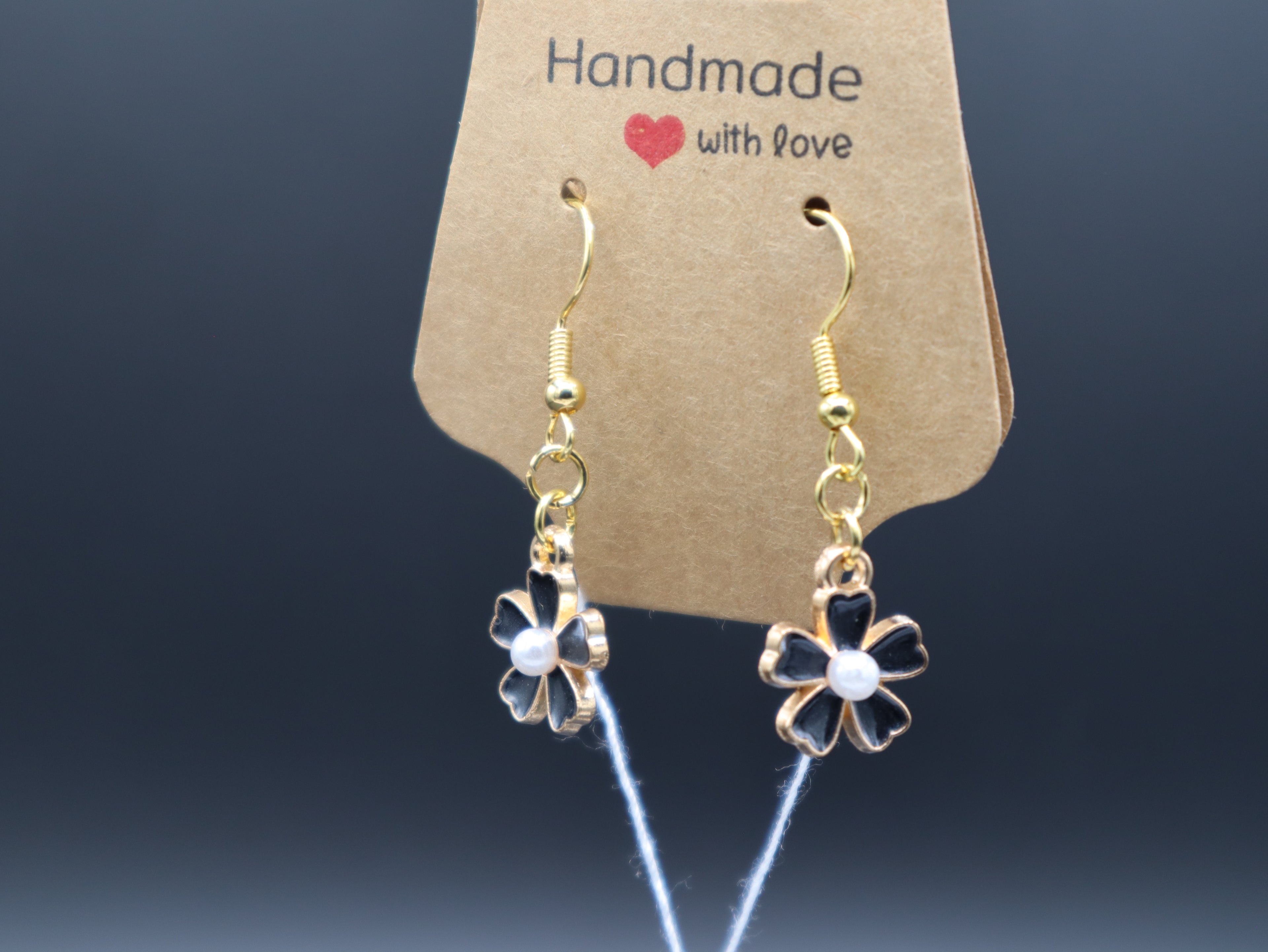 Cherry Blossom with Pearl Earrings (Hypo-Allergenic)