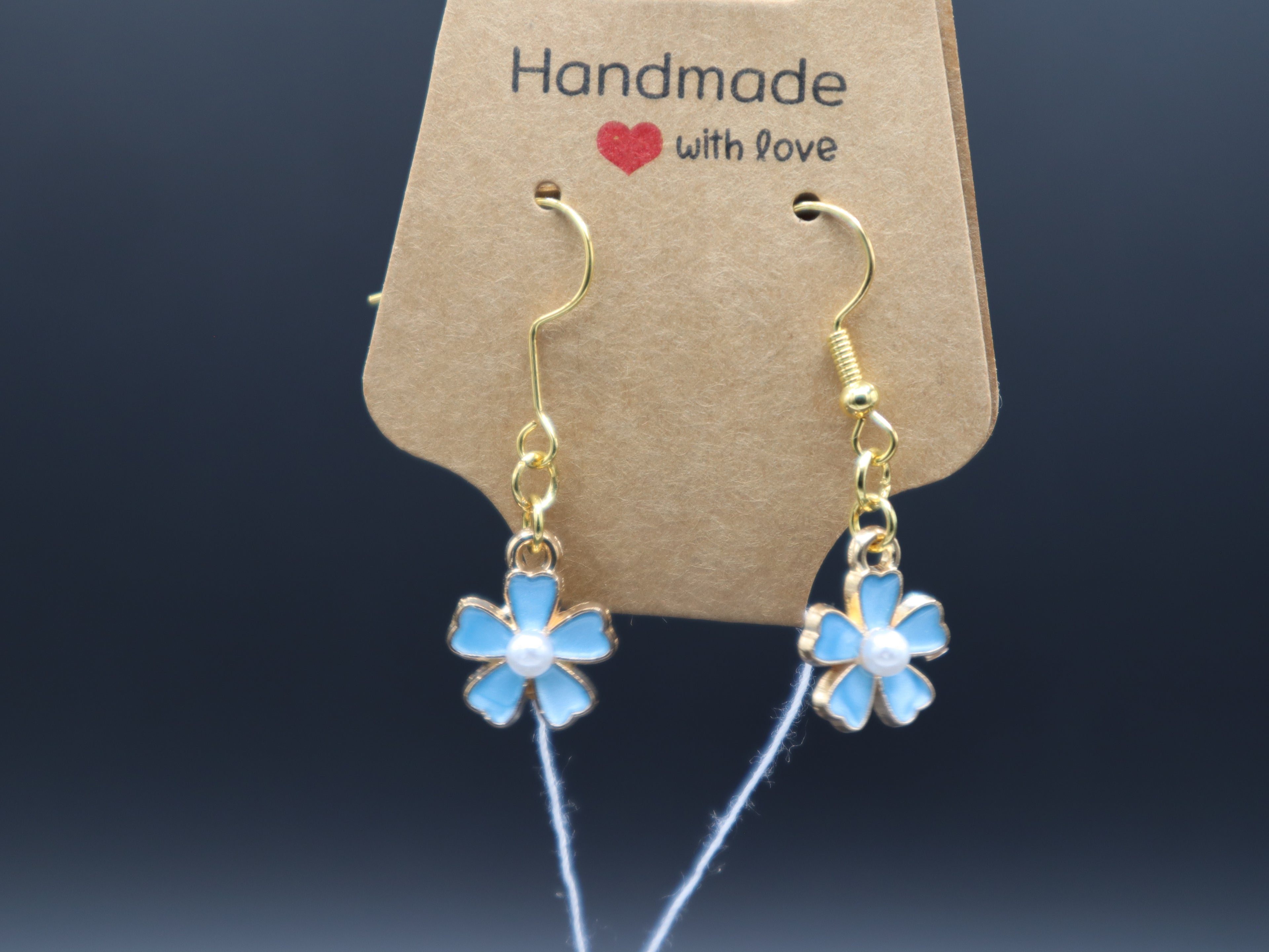 Cherry Blossom with Pearl Earrings (Hypo-Allergenic)