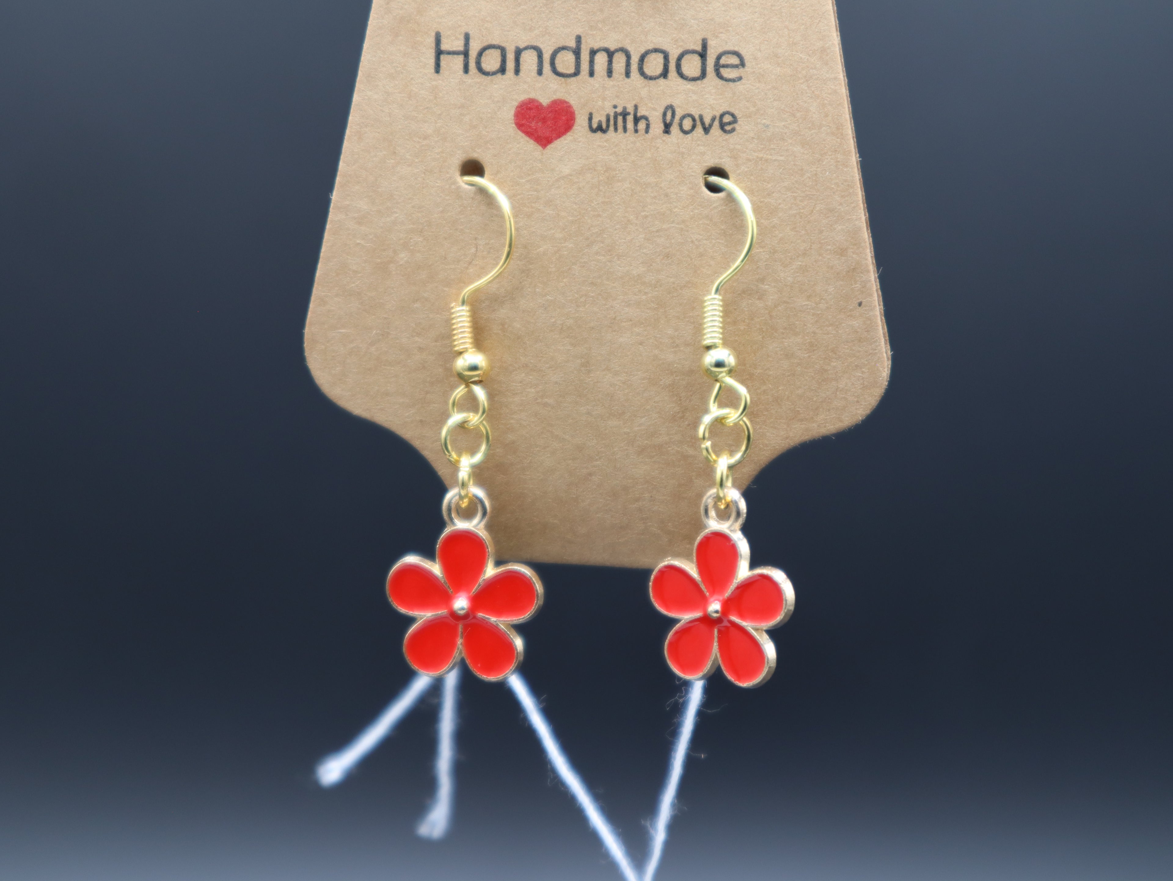 Cherry Blossom with Gold Earrings (Hypo-Allergenic)