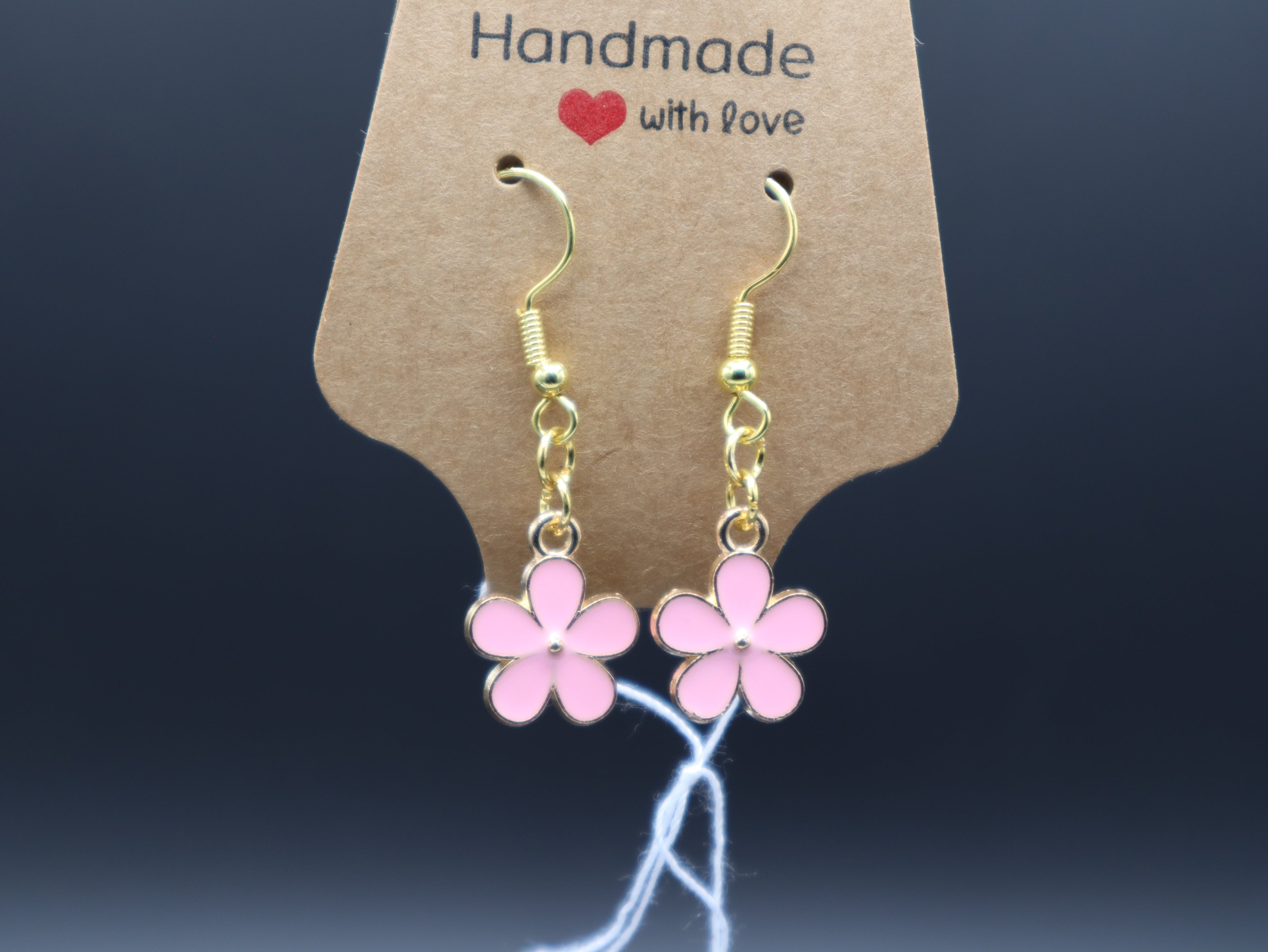 Cherry Blossom with Gold Earrings (Hypo-Allergenic)