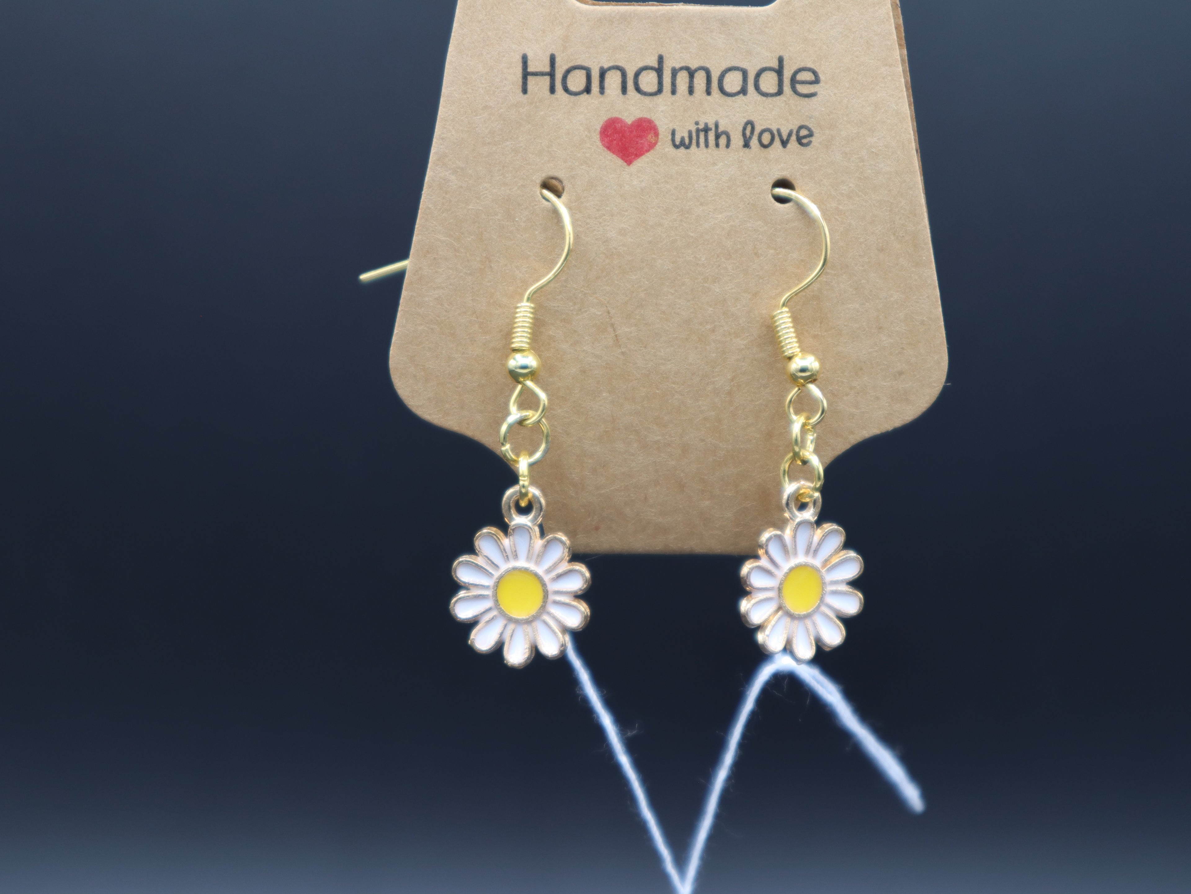 Small Daisy Earrings (Hypo-Allergenic)
