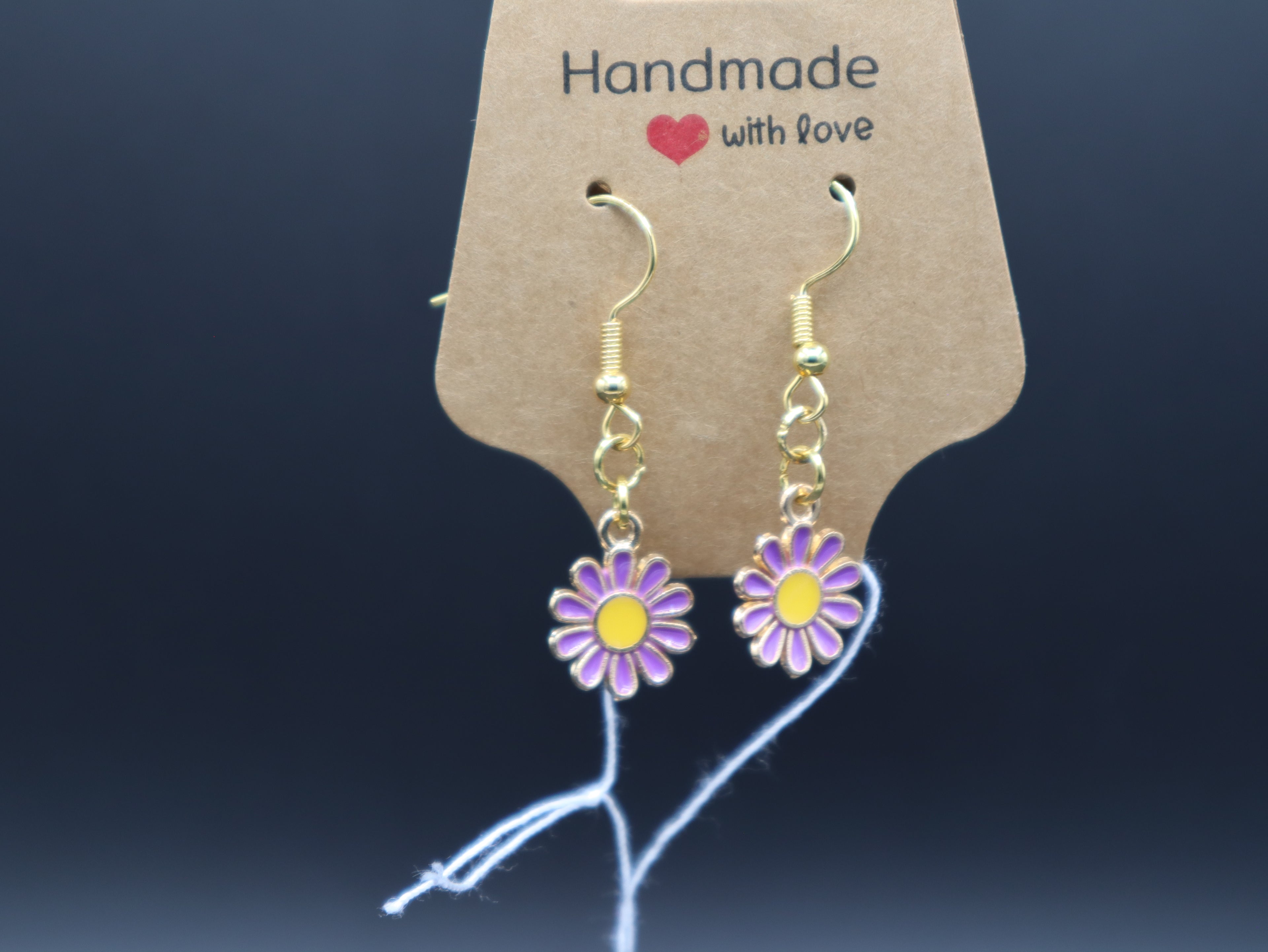 Small Daisy Earrings (Hypo-Allergenic)