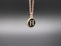 Personalized Initial Letter Pendant Necklaces (Rose Gold)