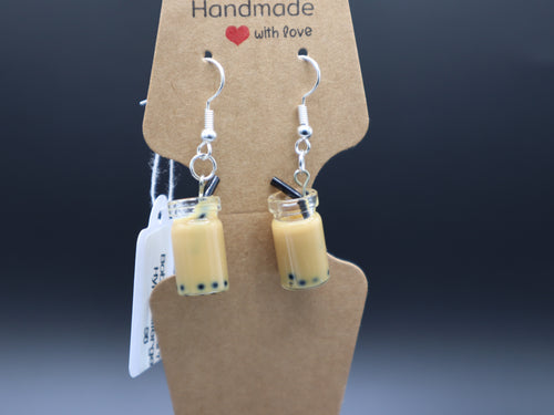 Boba Tea Earrings (Hypo-Allergenic)