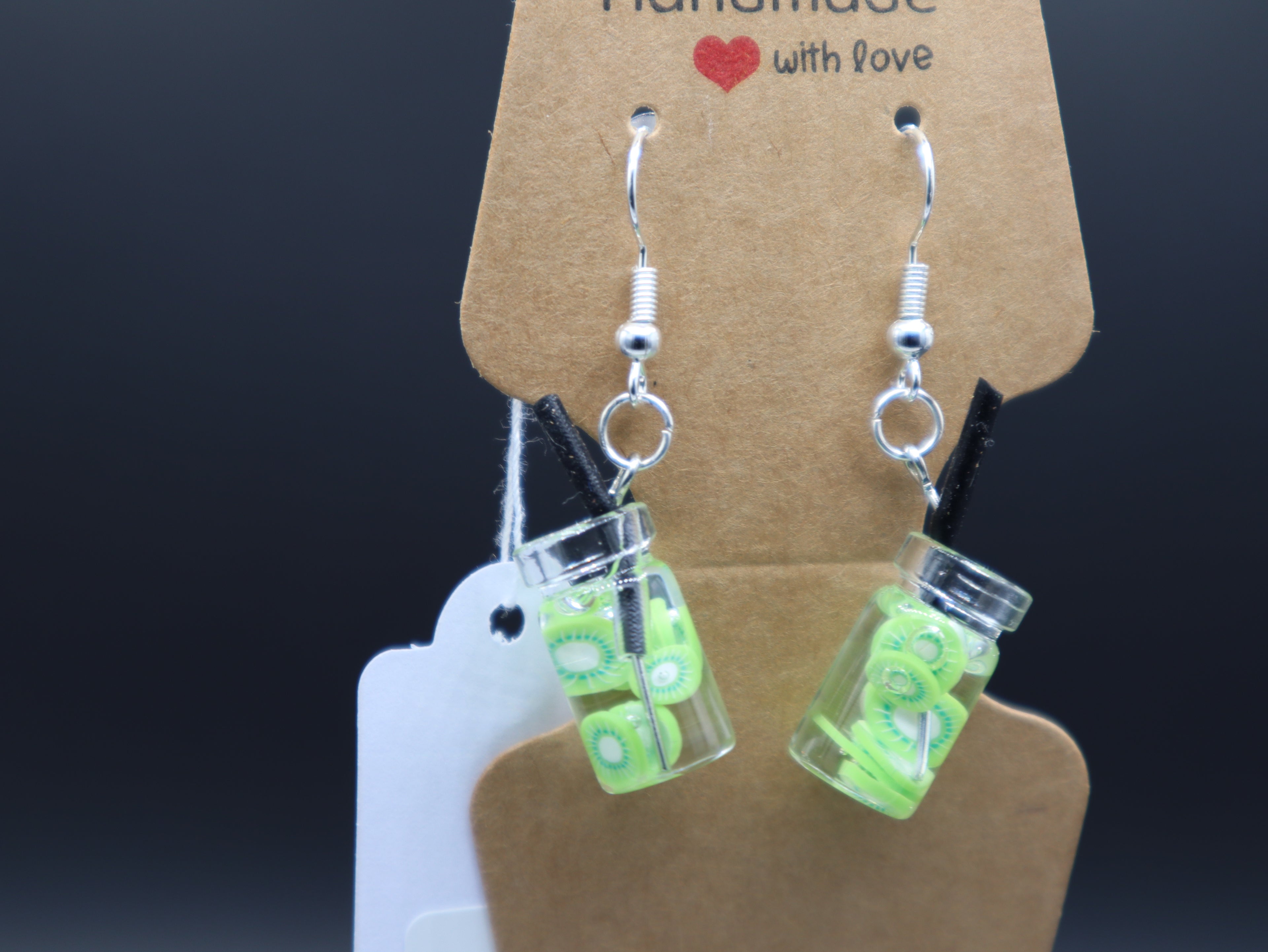 Fruit Drink Glass Earrings (Hypo-Allergenic)