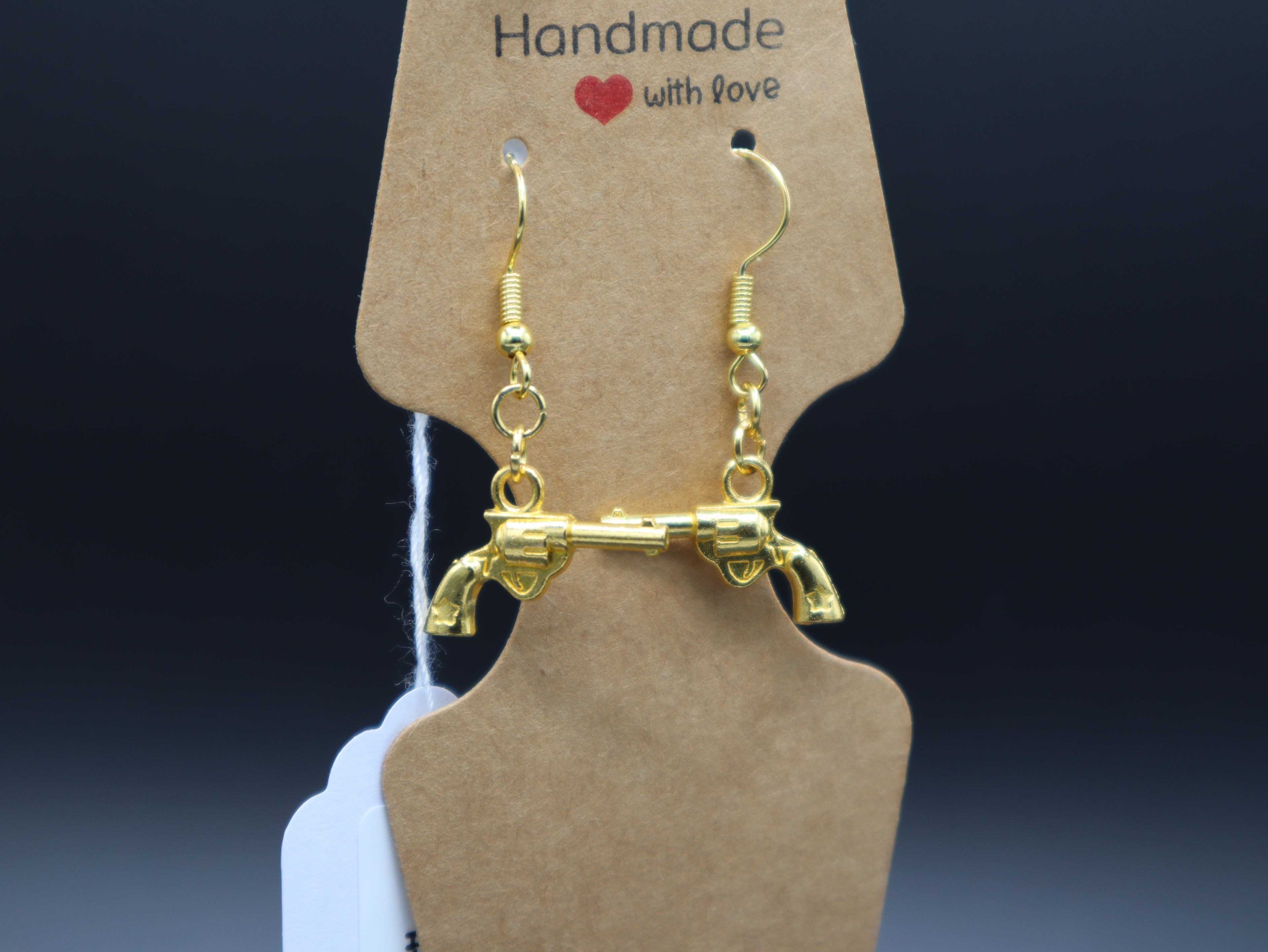Western Themed Earrings (Gold)