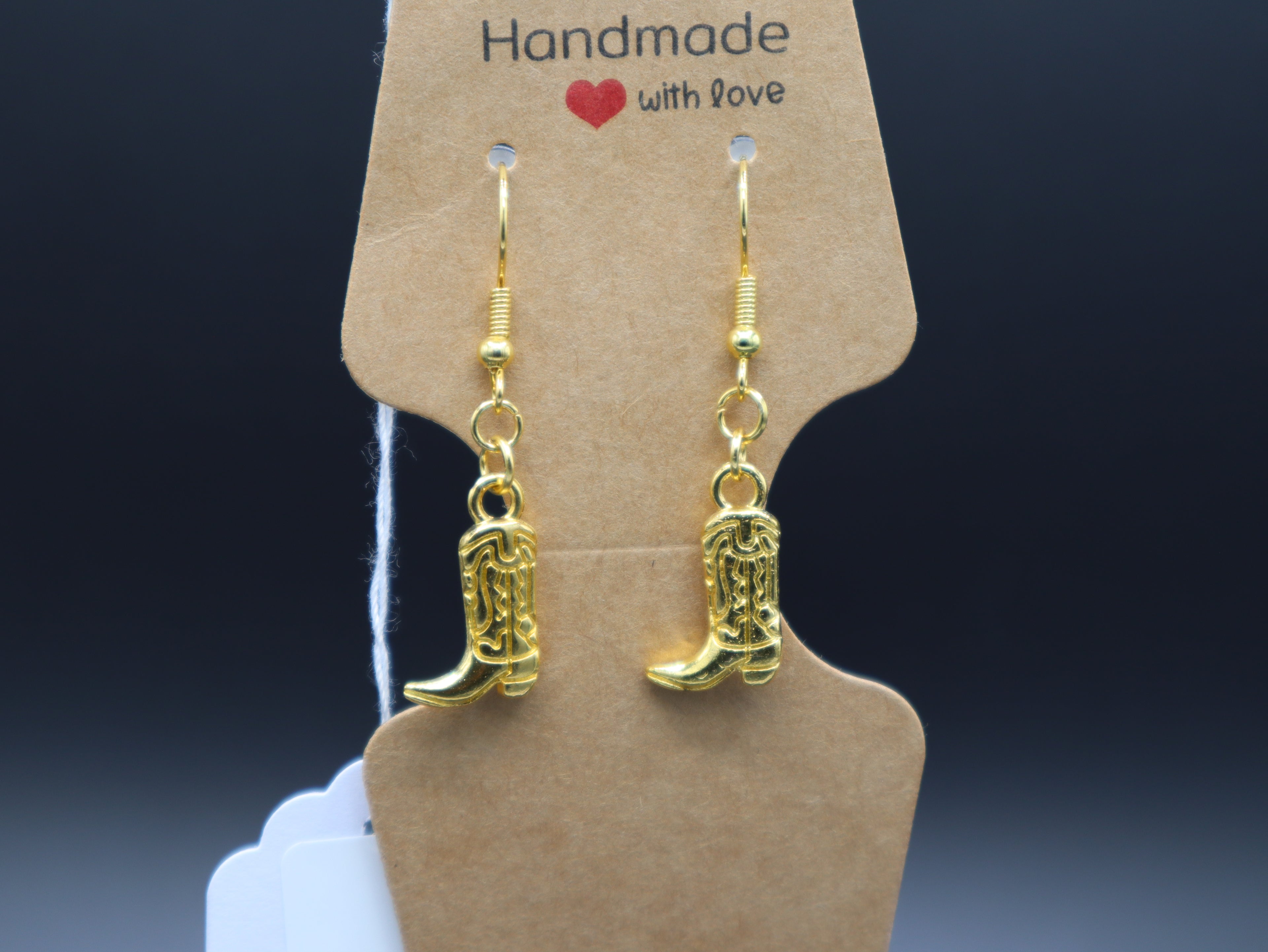 Western Themed Earrings (Gold)