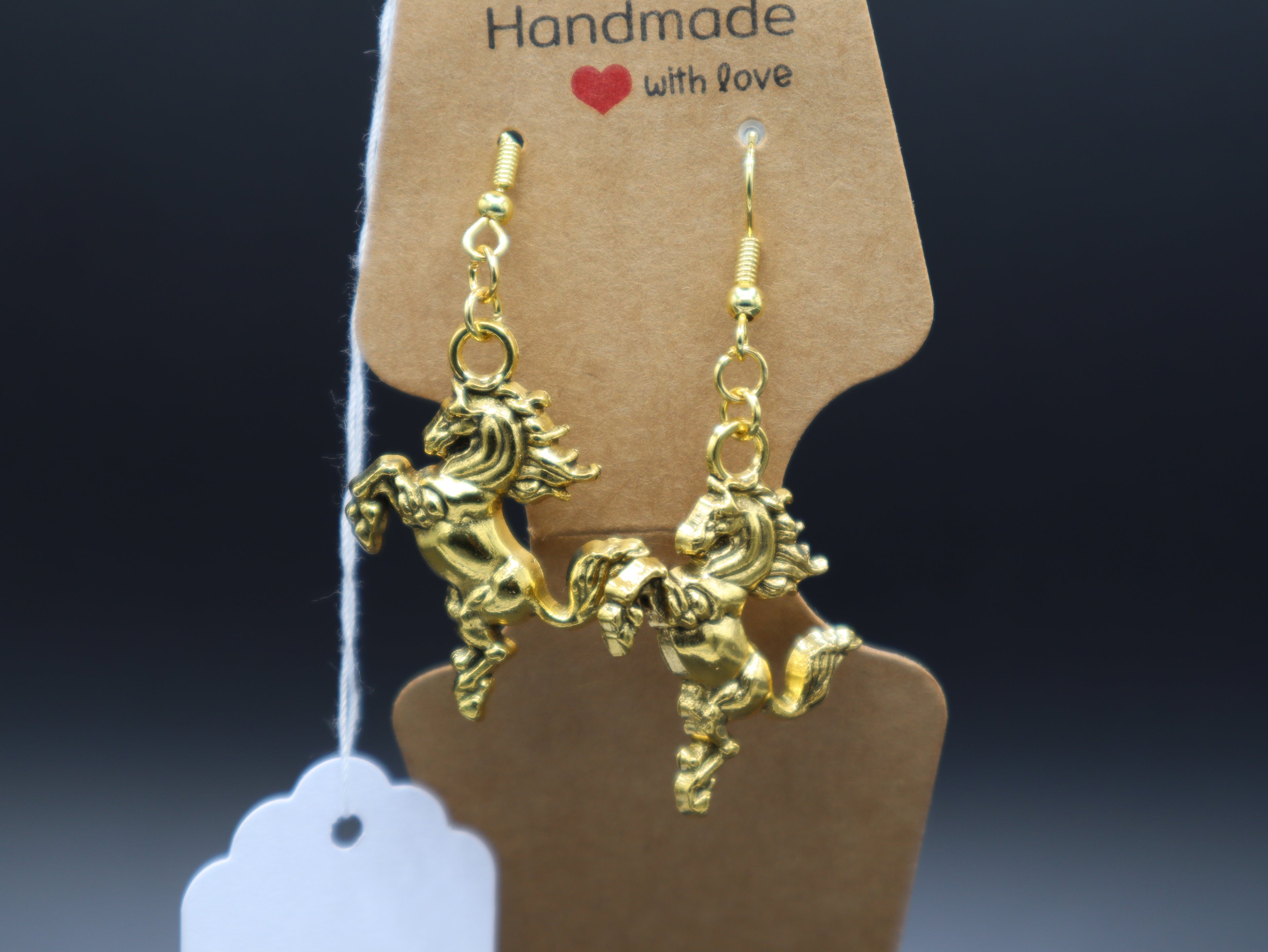 Western Themed Earrings (Gold)