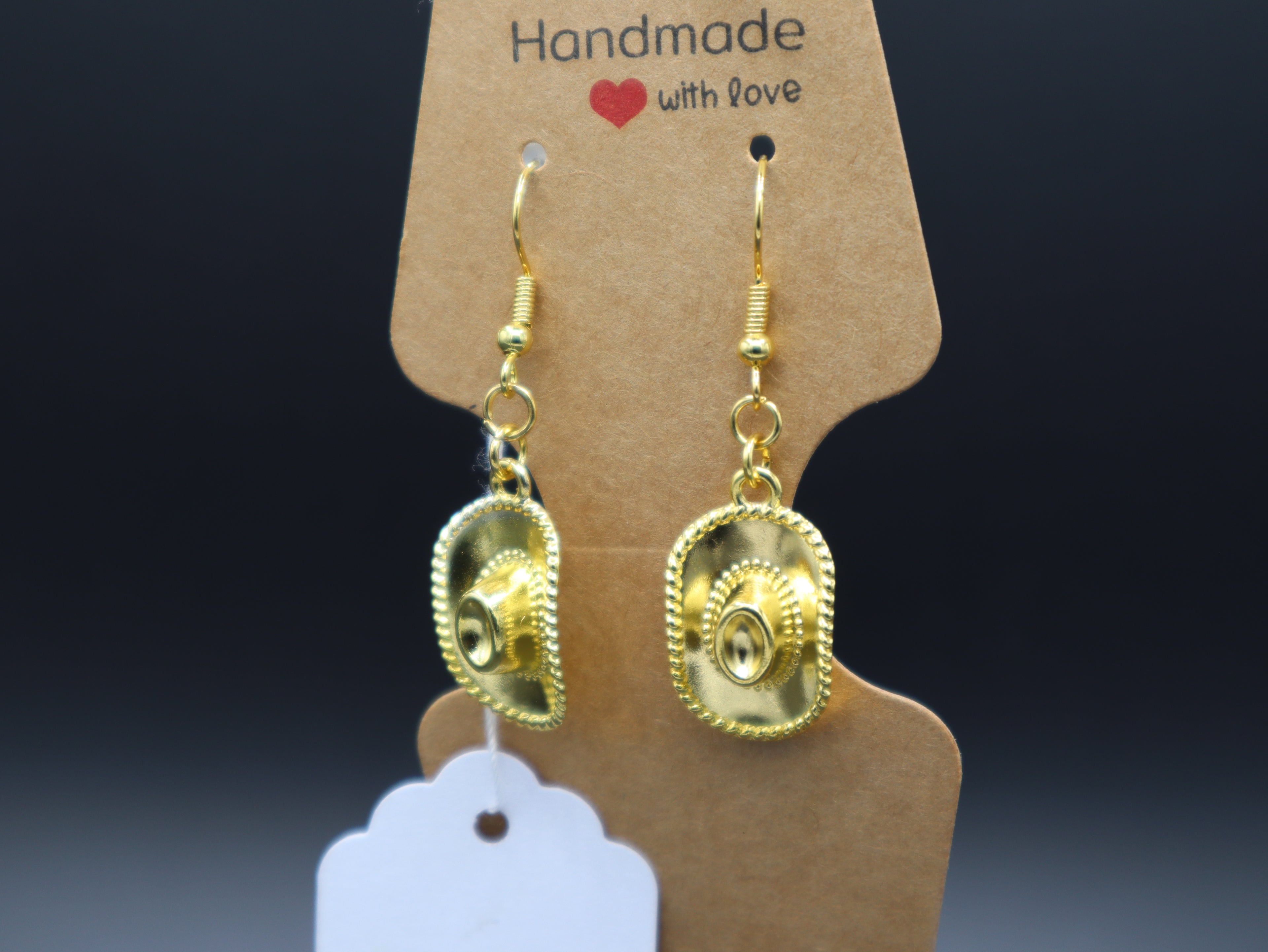 Western Themed Earrings (Gold)