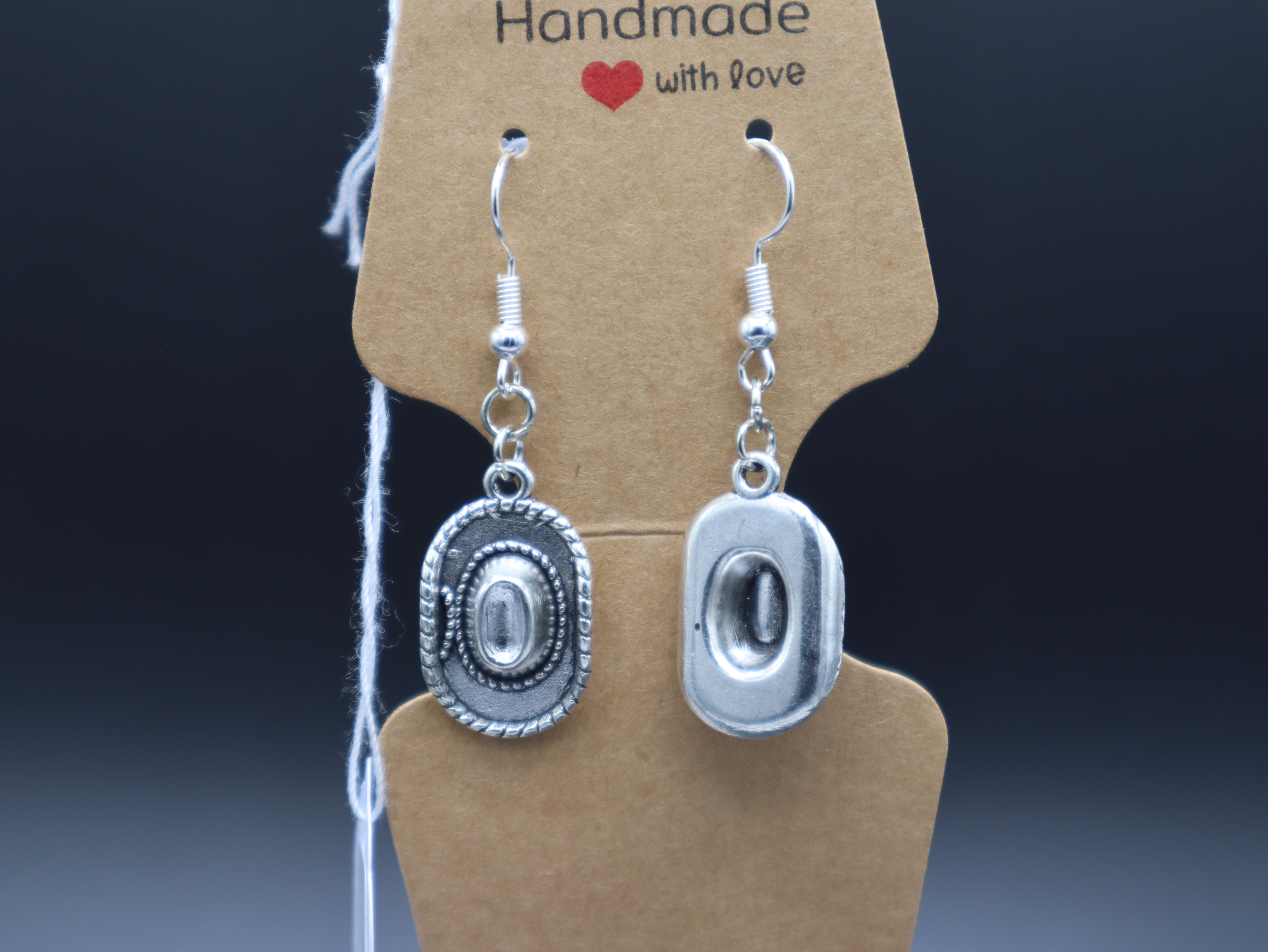 Western Themed Earrings (Silver)