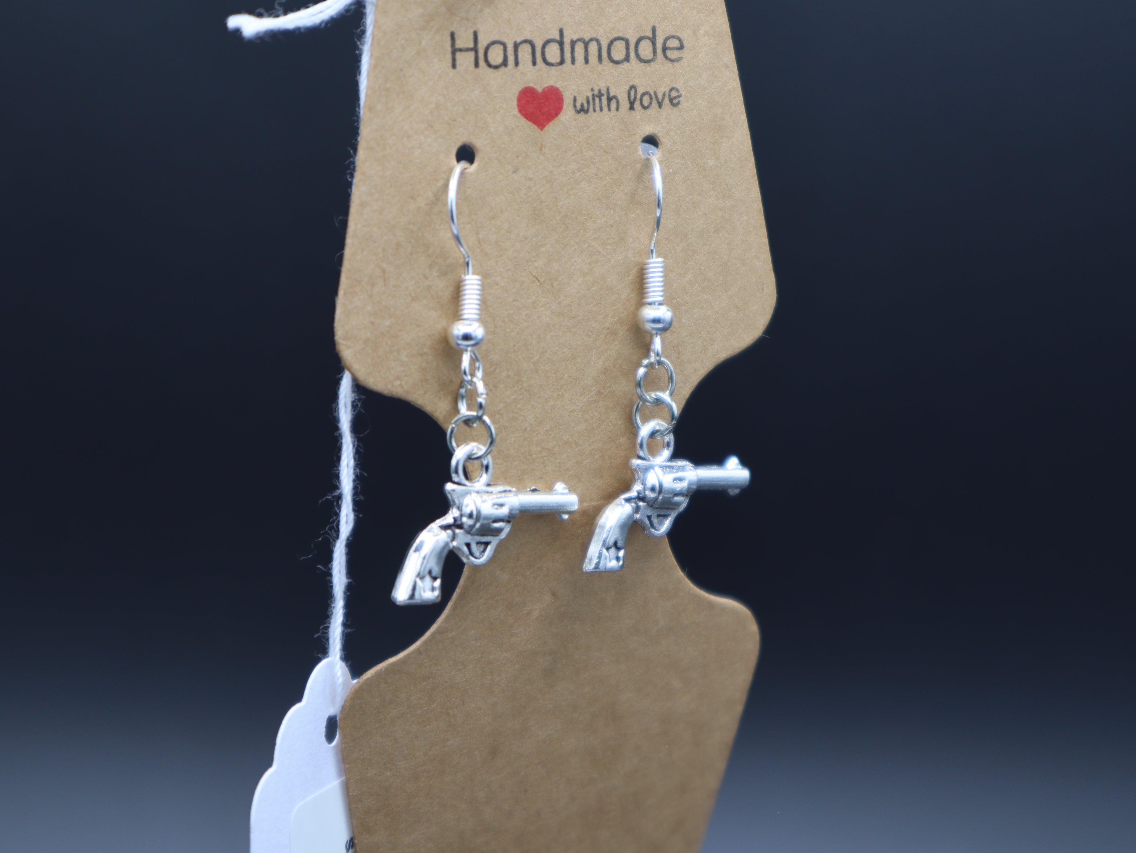 Western Themed Earrings (Silver)
