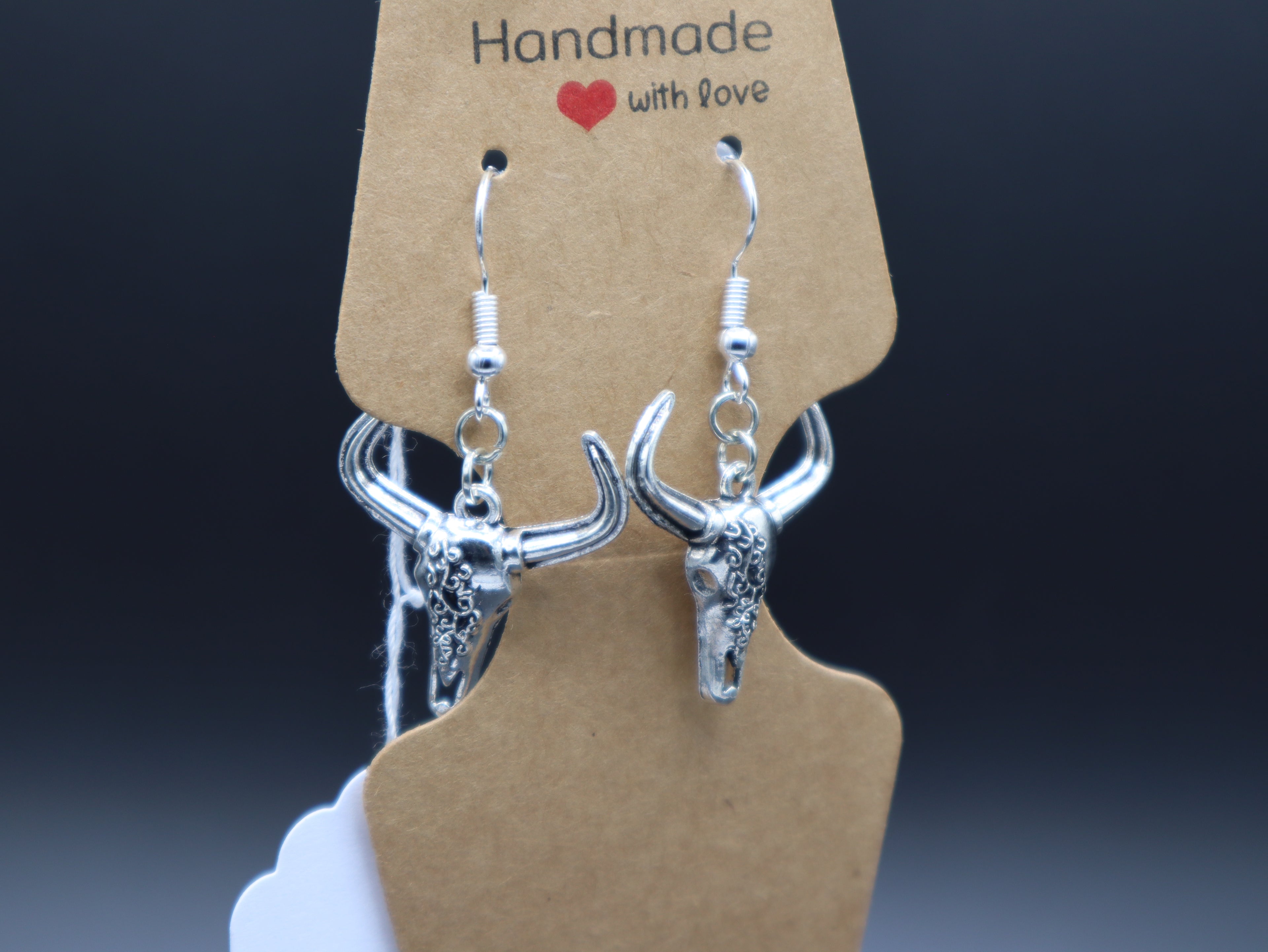 Western Themed Earrings (Silver)