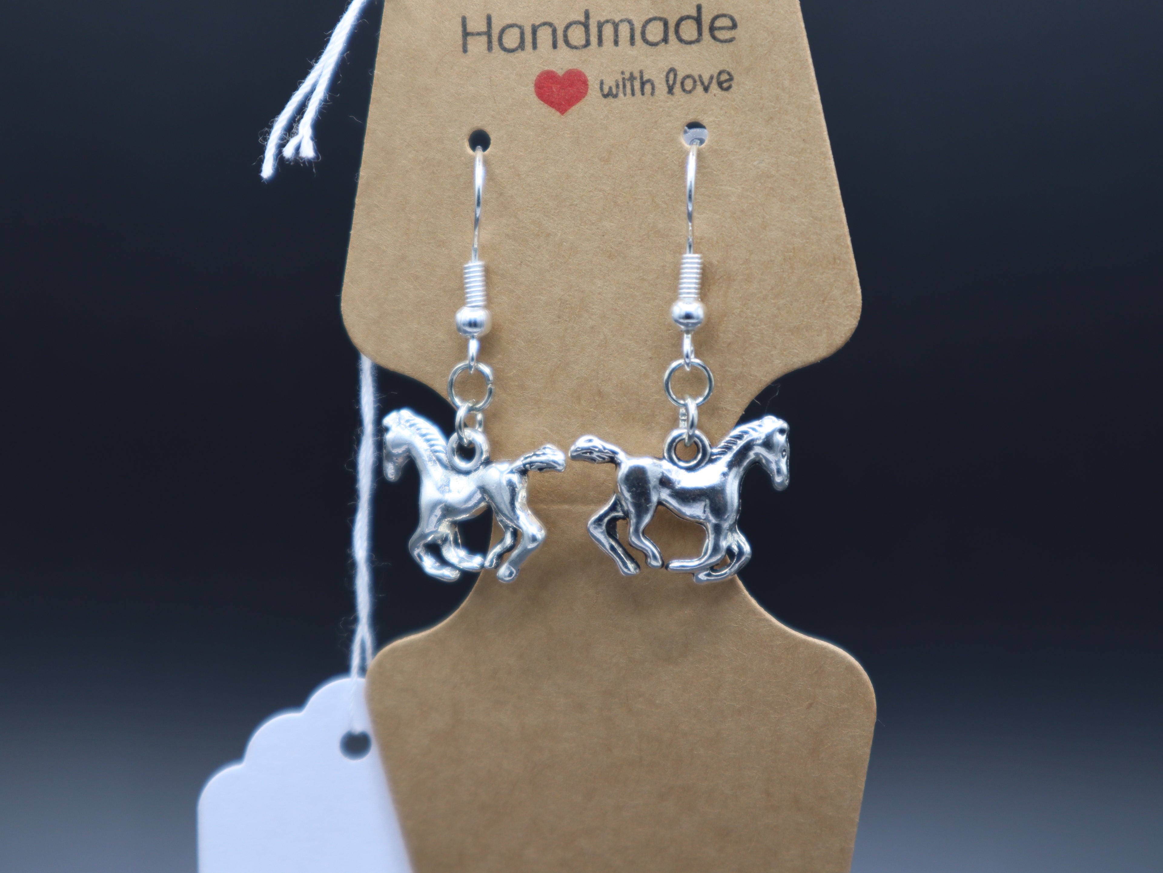 Western Themed Earrings (Silver)