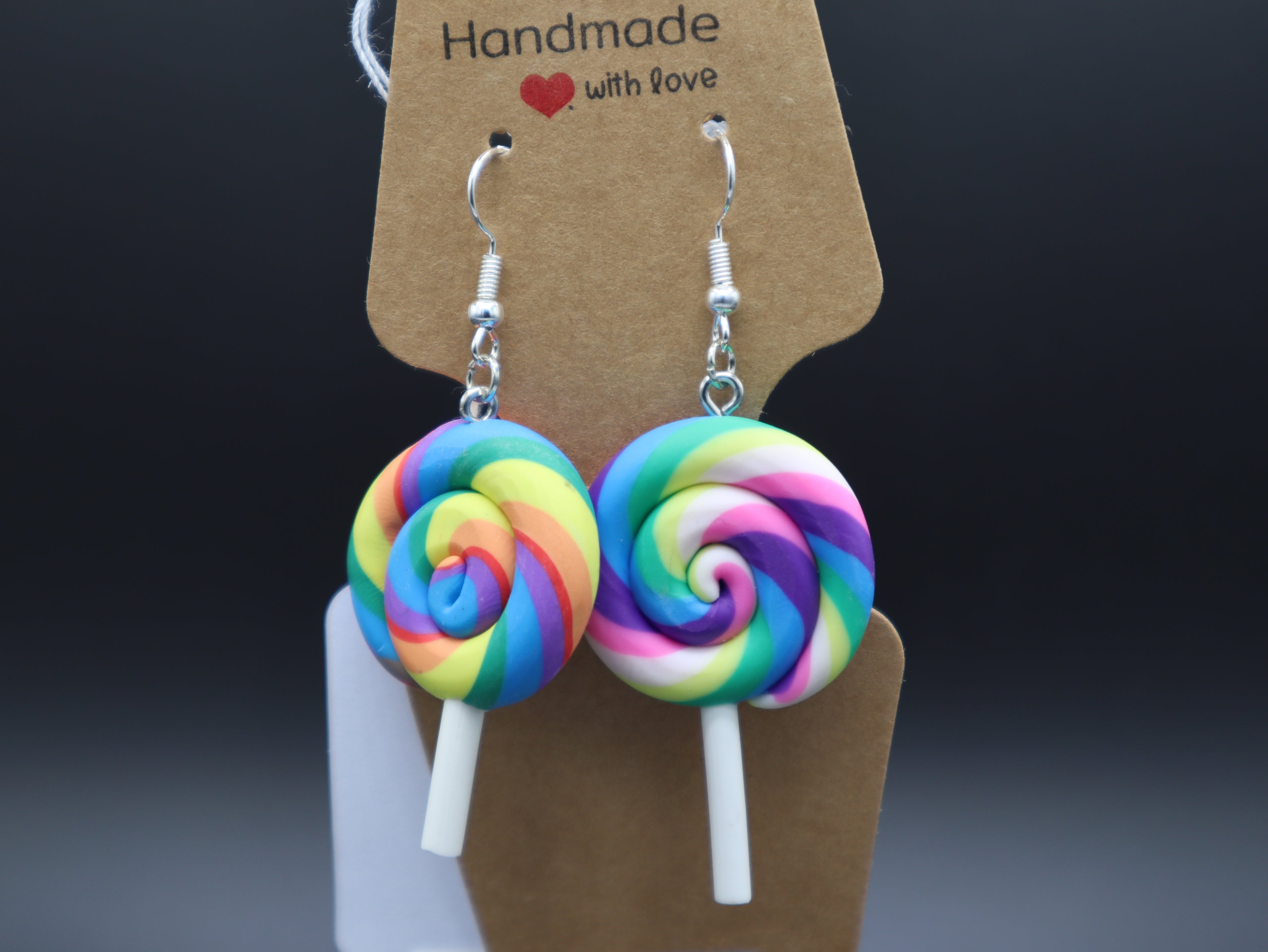 Candy Lollipop Sucker Earrings (Hypo-Allergenic)