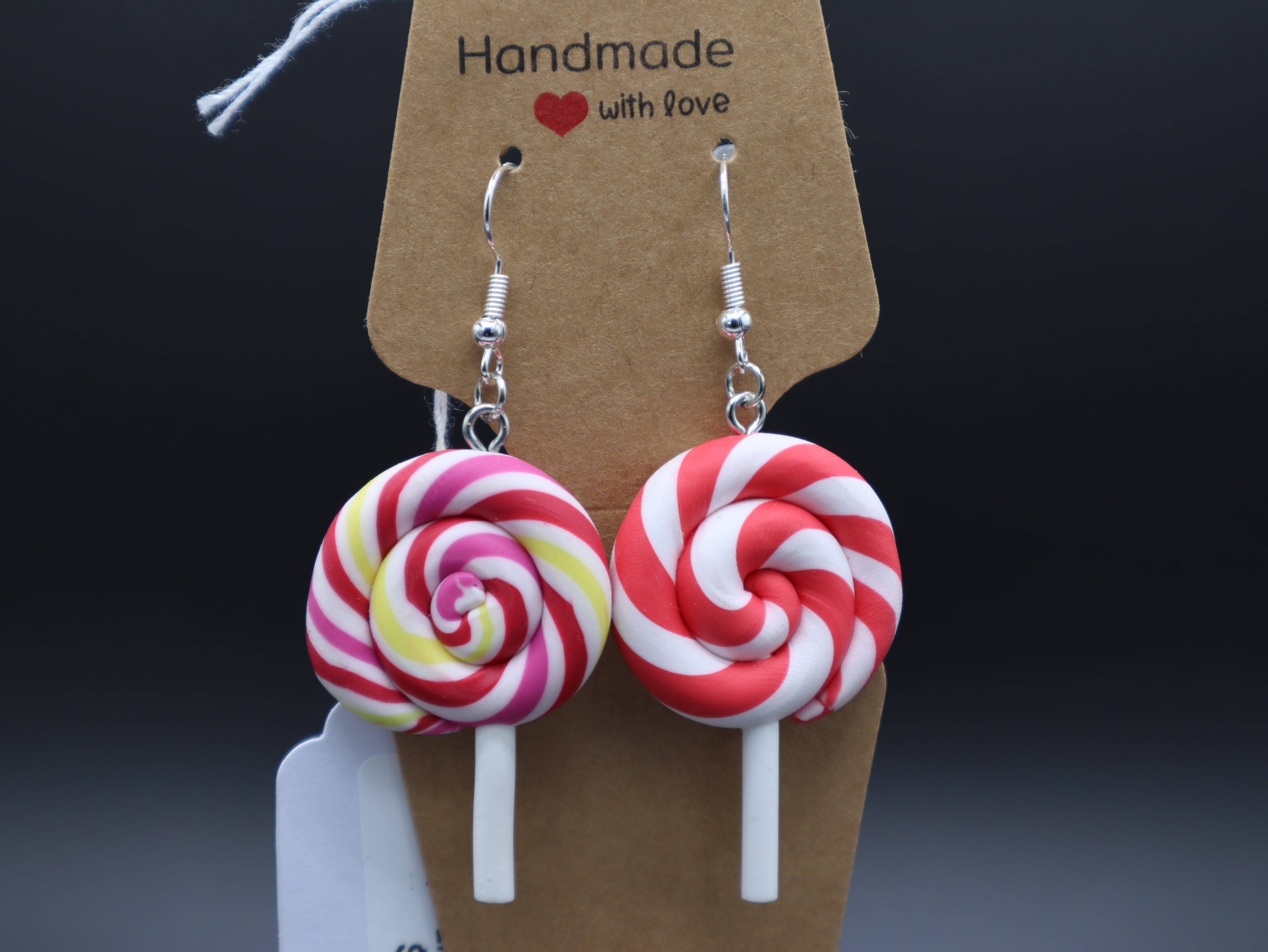 Candy Lollipop Sucker Earrings (Hypo-Allergenic)