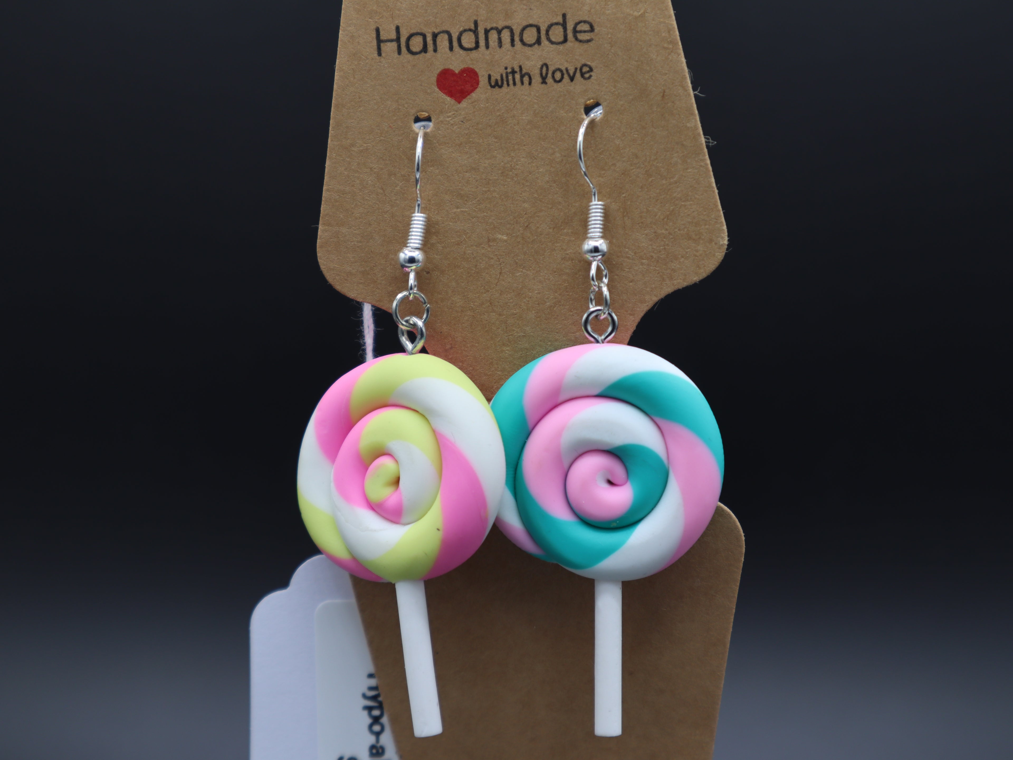 Candy Lollipop Sucker Earrings (Hypo-Allergenic)