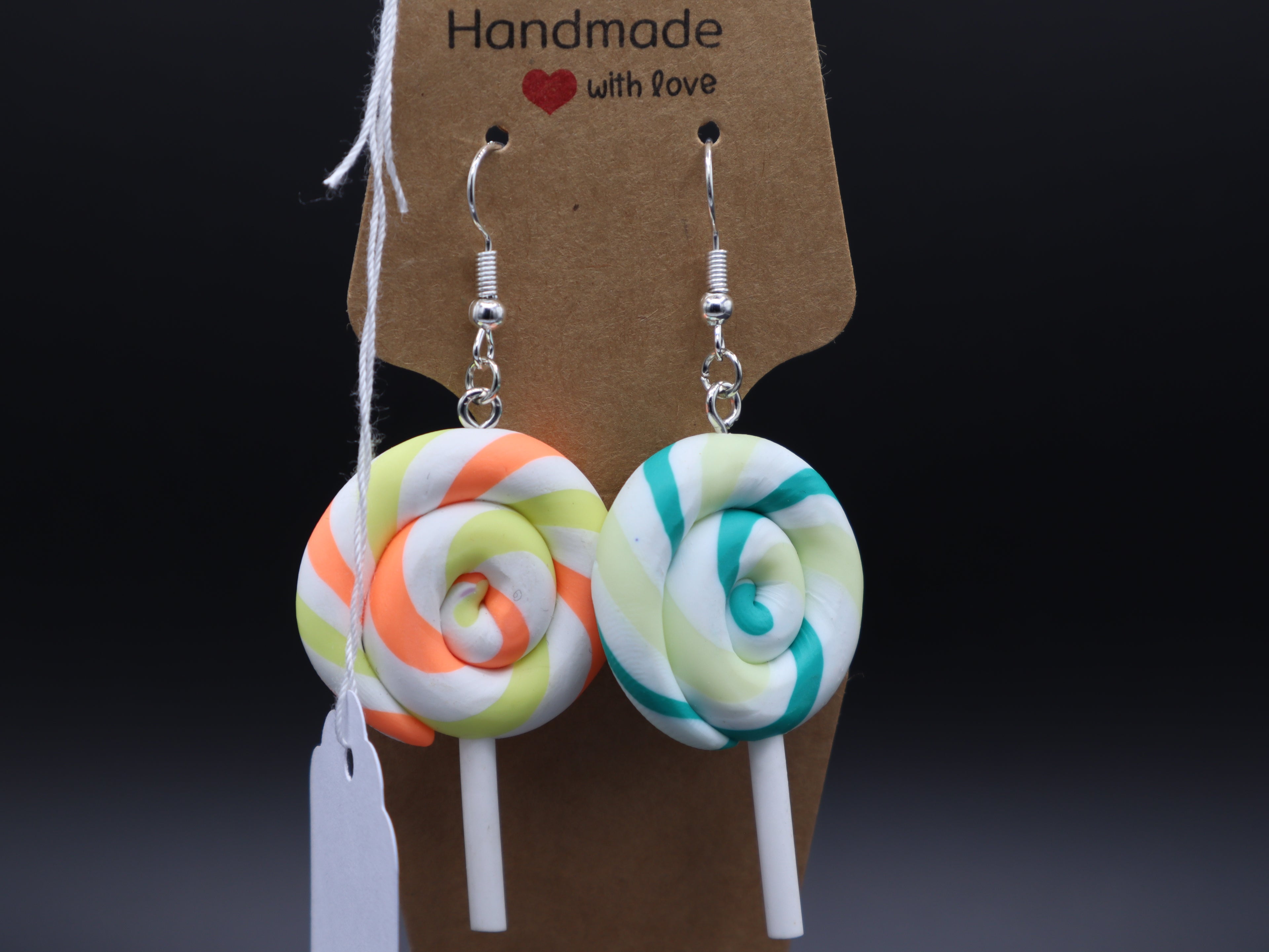 Candy Lollipop Sucker Earrings (Hypo-Allergenic)