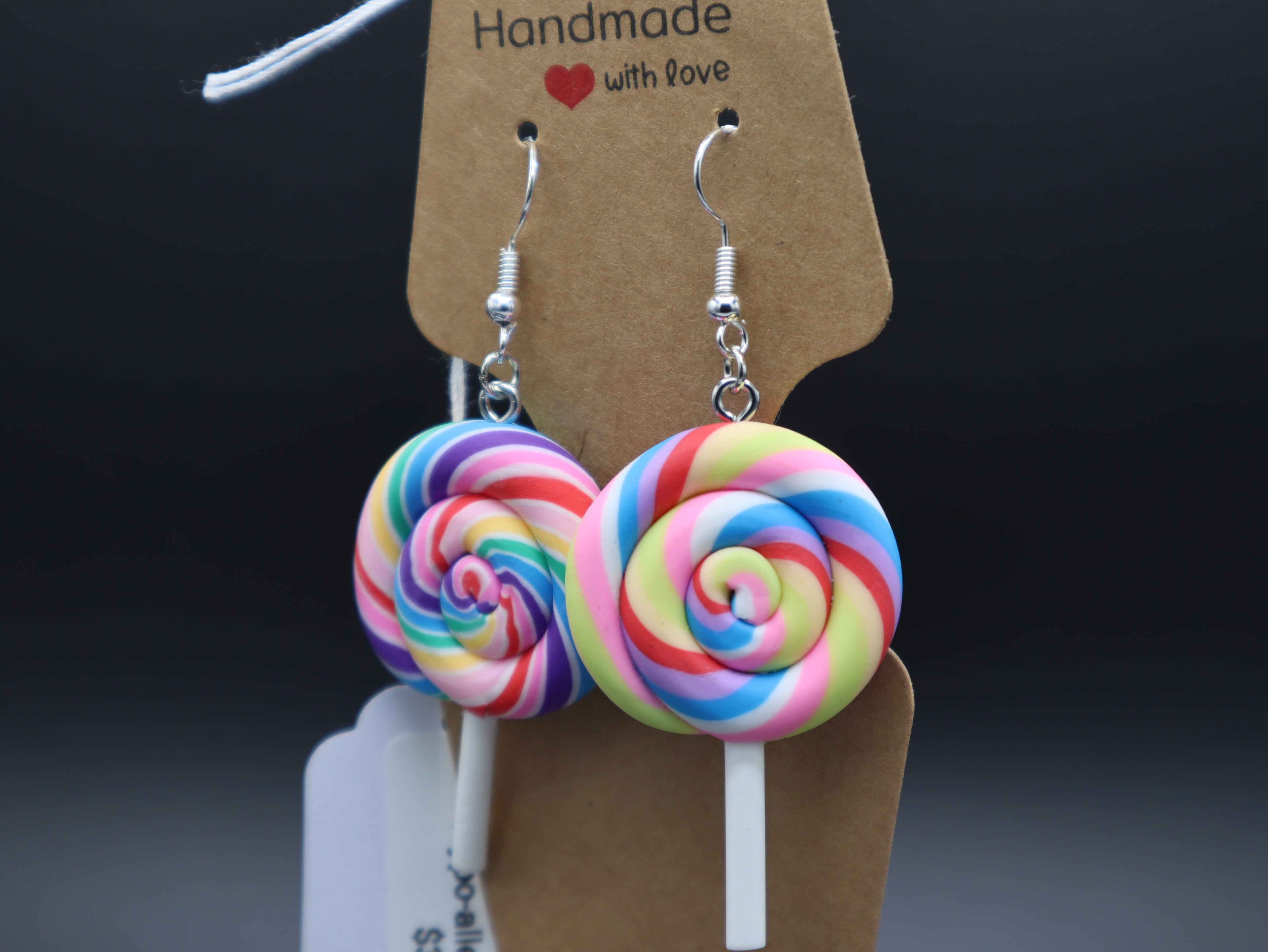 Candy Lollipop Sucker Earrings (Hypo-Allergenic)