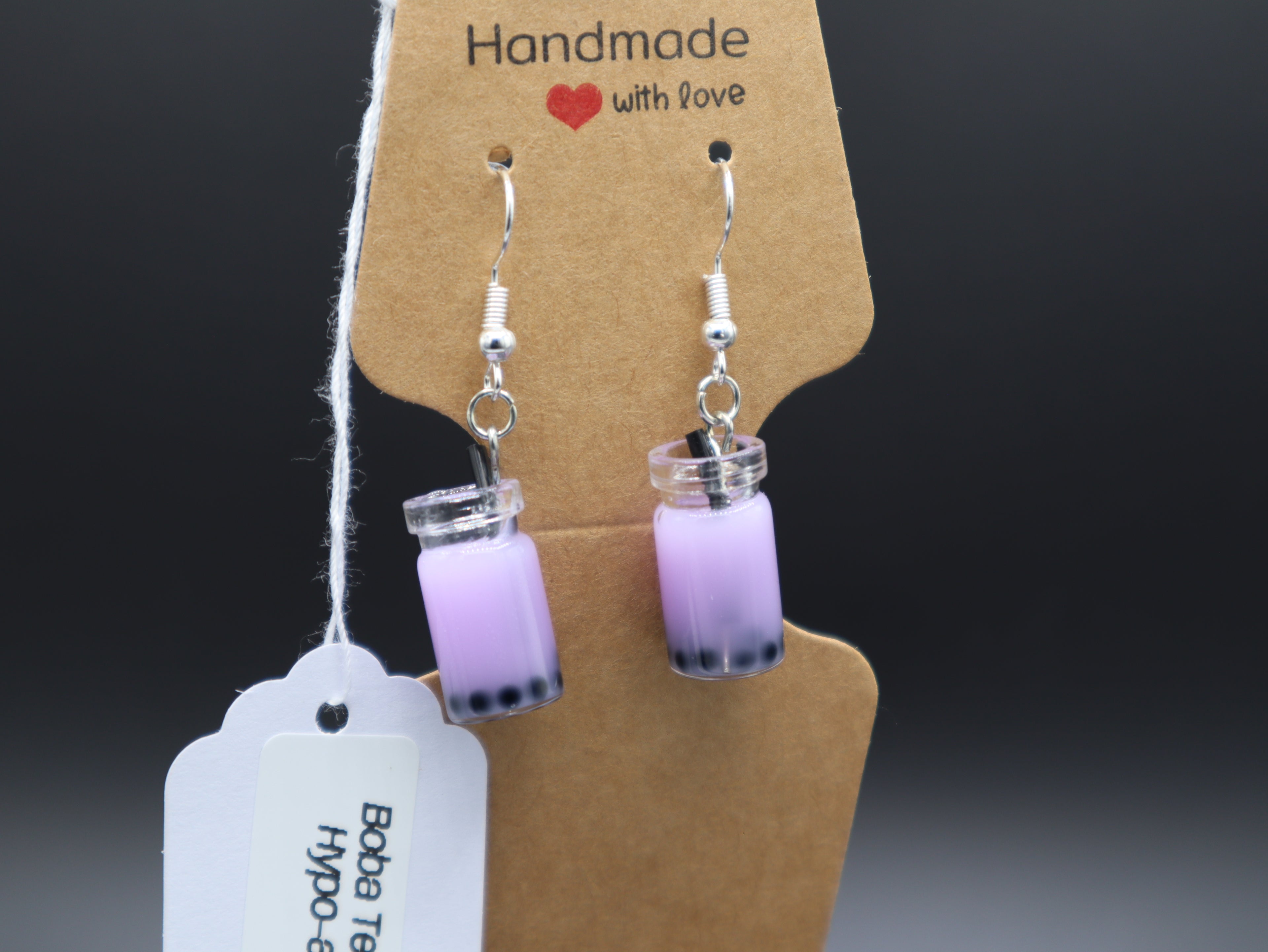 Boba Tea Earrings (Hypo-Allergenic)
