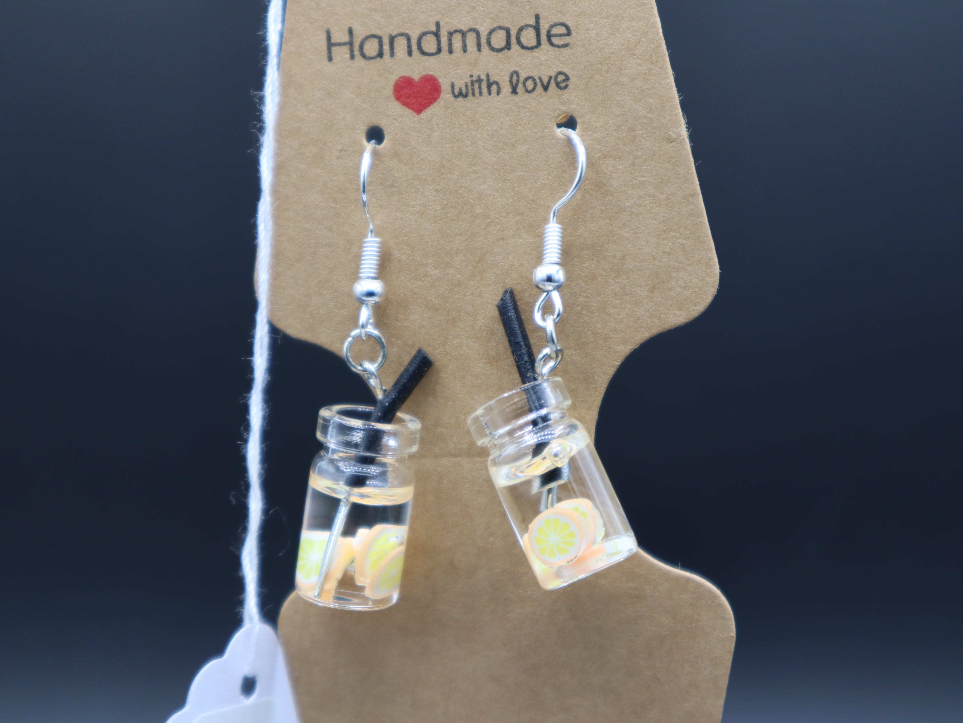 Fruit Drink Glass Earrings (Hypo-Allergenic)