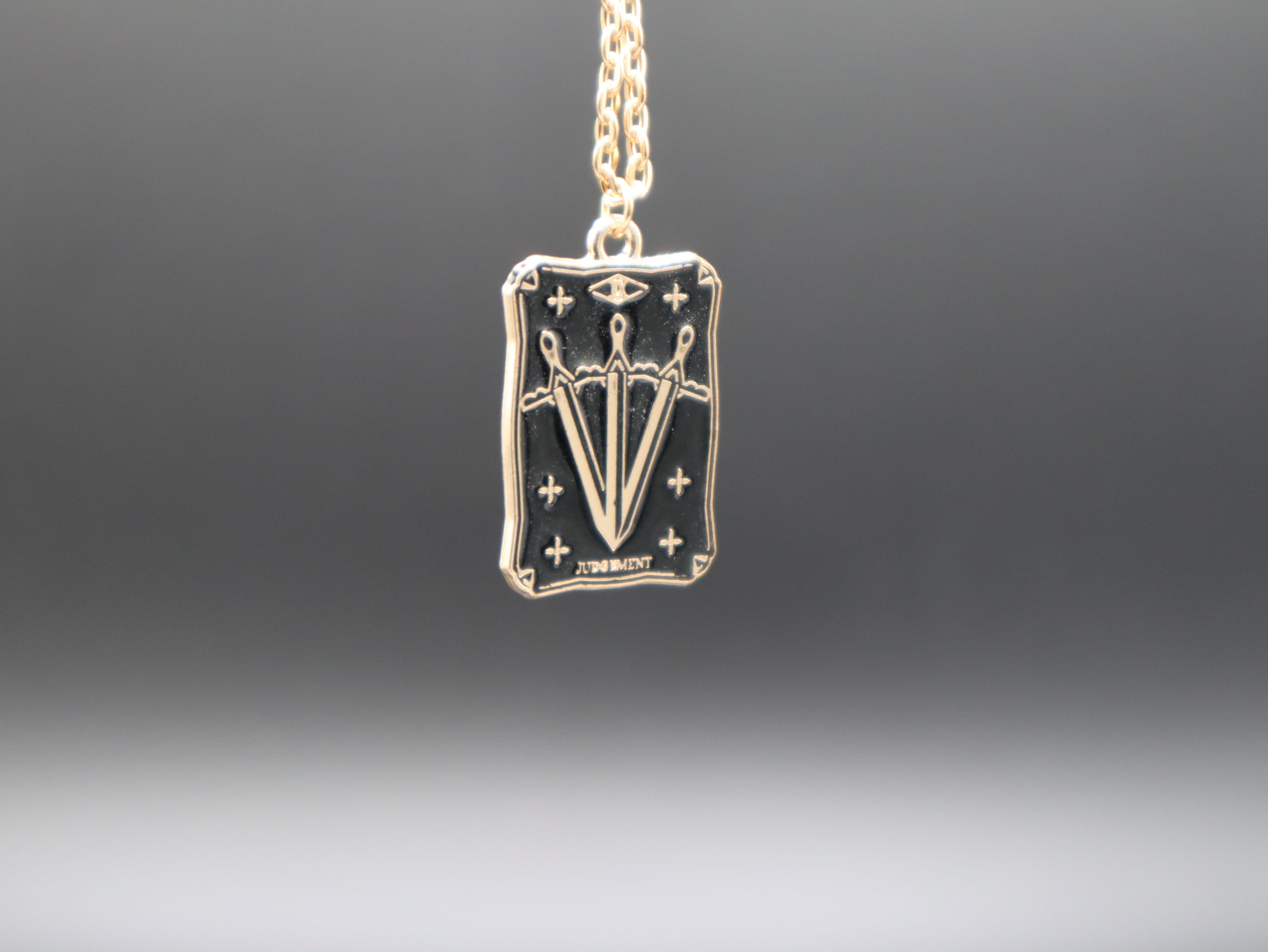 Tarot Card Necklace (Gold)