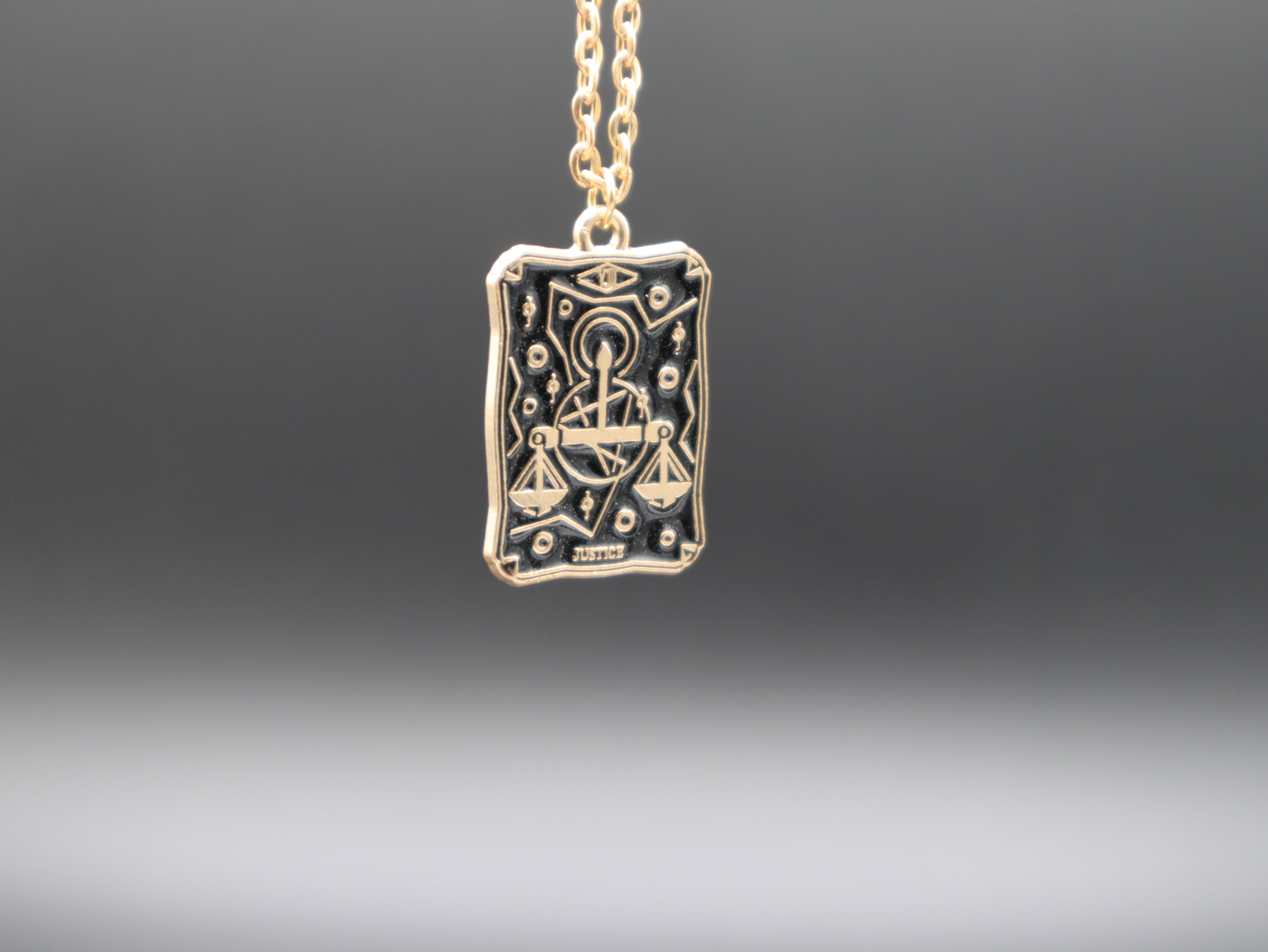Tarot Card Necklace (Gold)