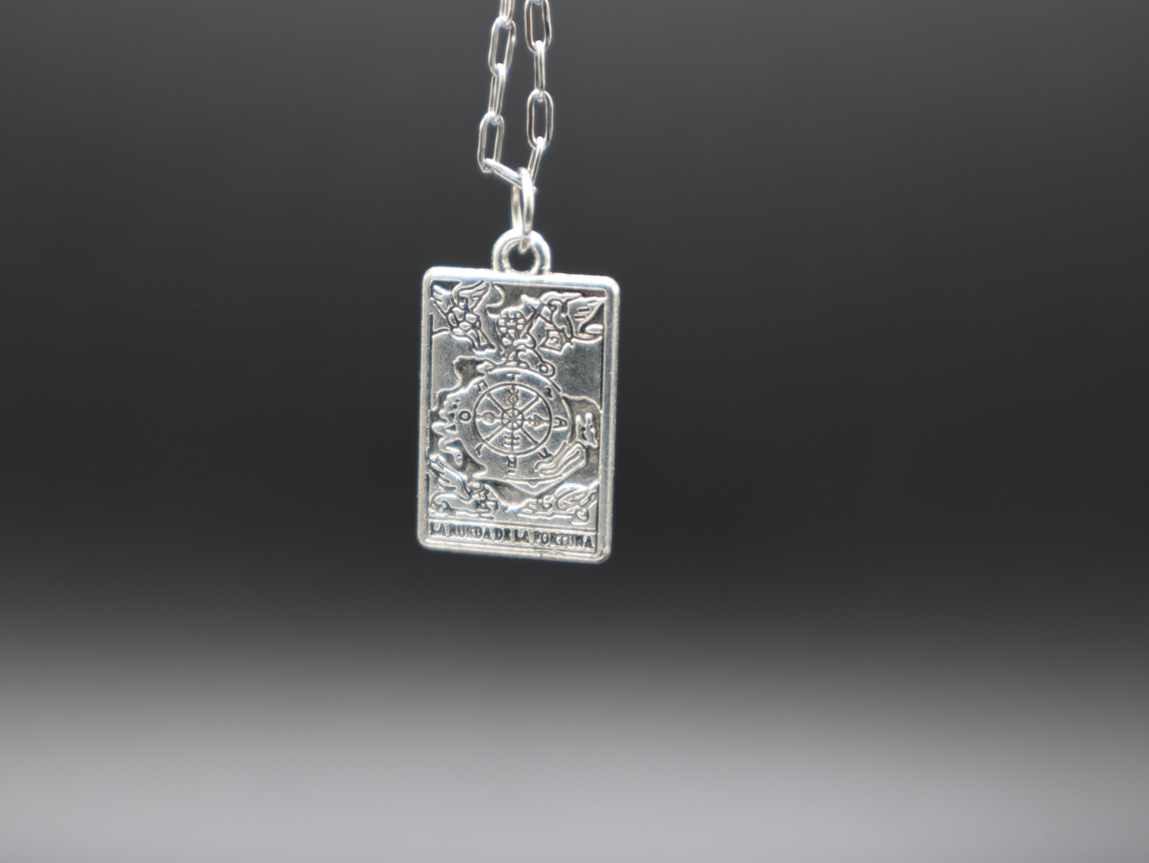 Tarot Card Necklace (Silver)