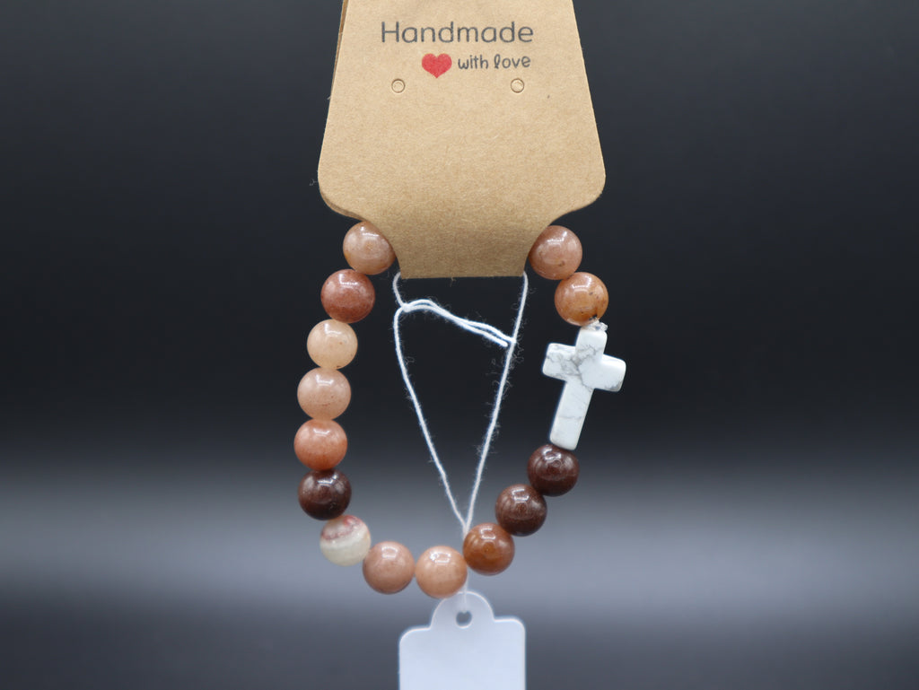 Healing Stone (Cross) Bracelets 6.00"