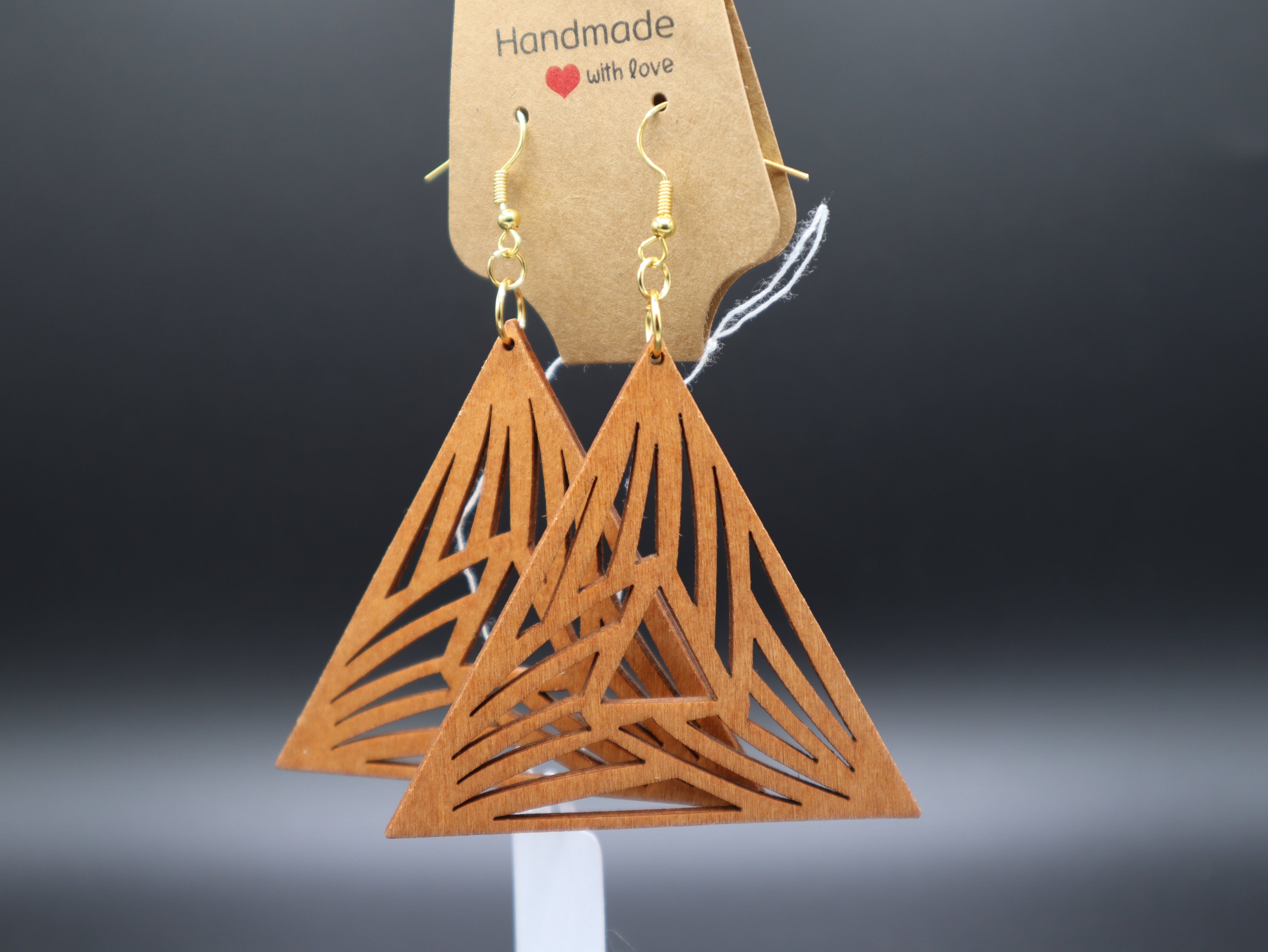 Western Mandala Style Wood Earrings (Hypo-Allergenic)