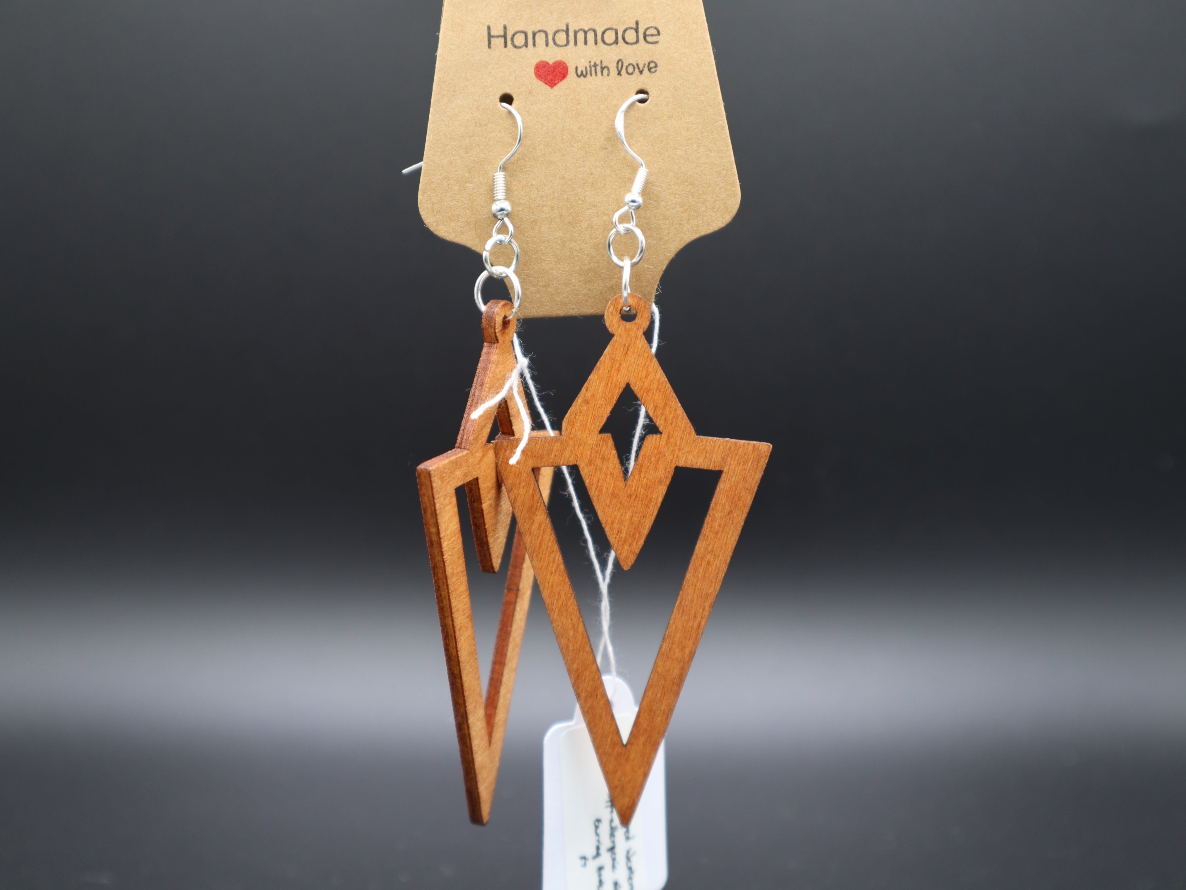 Western Mandala Style Wood Earrings (Hypo-Allergenic)