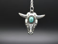 Western Cow/Bull Skull Horn Necklace