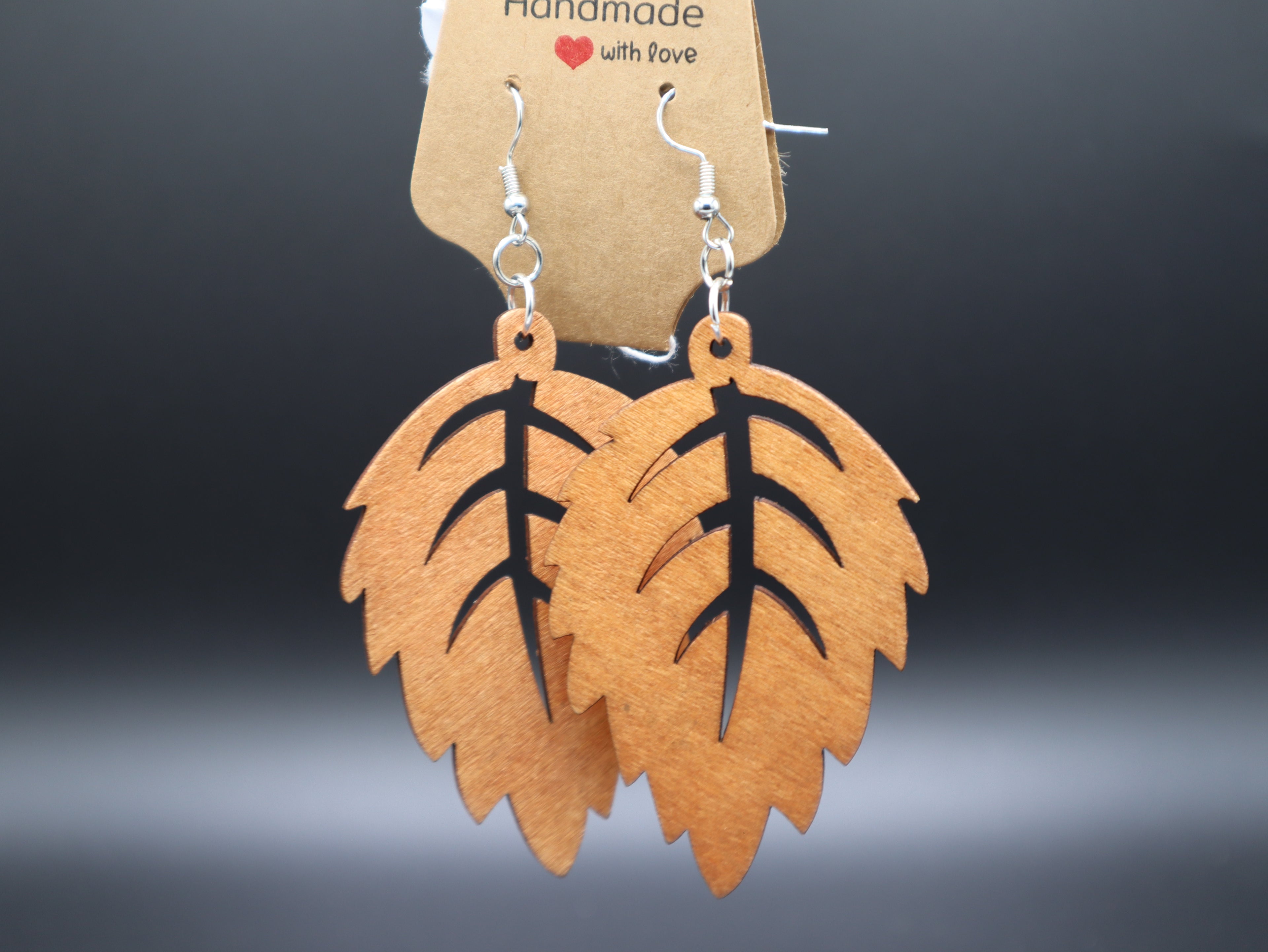 Western Mandala Style Wood Earrings (Hypo-Allergenic)